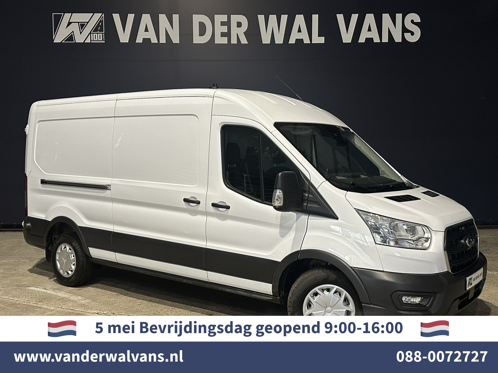Ford Transit 2.0 TDCI 131pk L3H2 Euro6 Airco | Camera | Navigatie | Android Auto | Cruisecontrol Parkeersensoren, Stoelverwarming, Verwarmde voorruit, Elektrisch verstelbare bestuurdersstoel, Bijrijdersbank