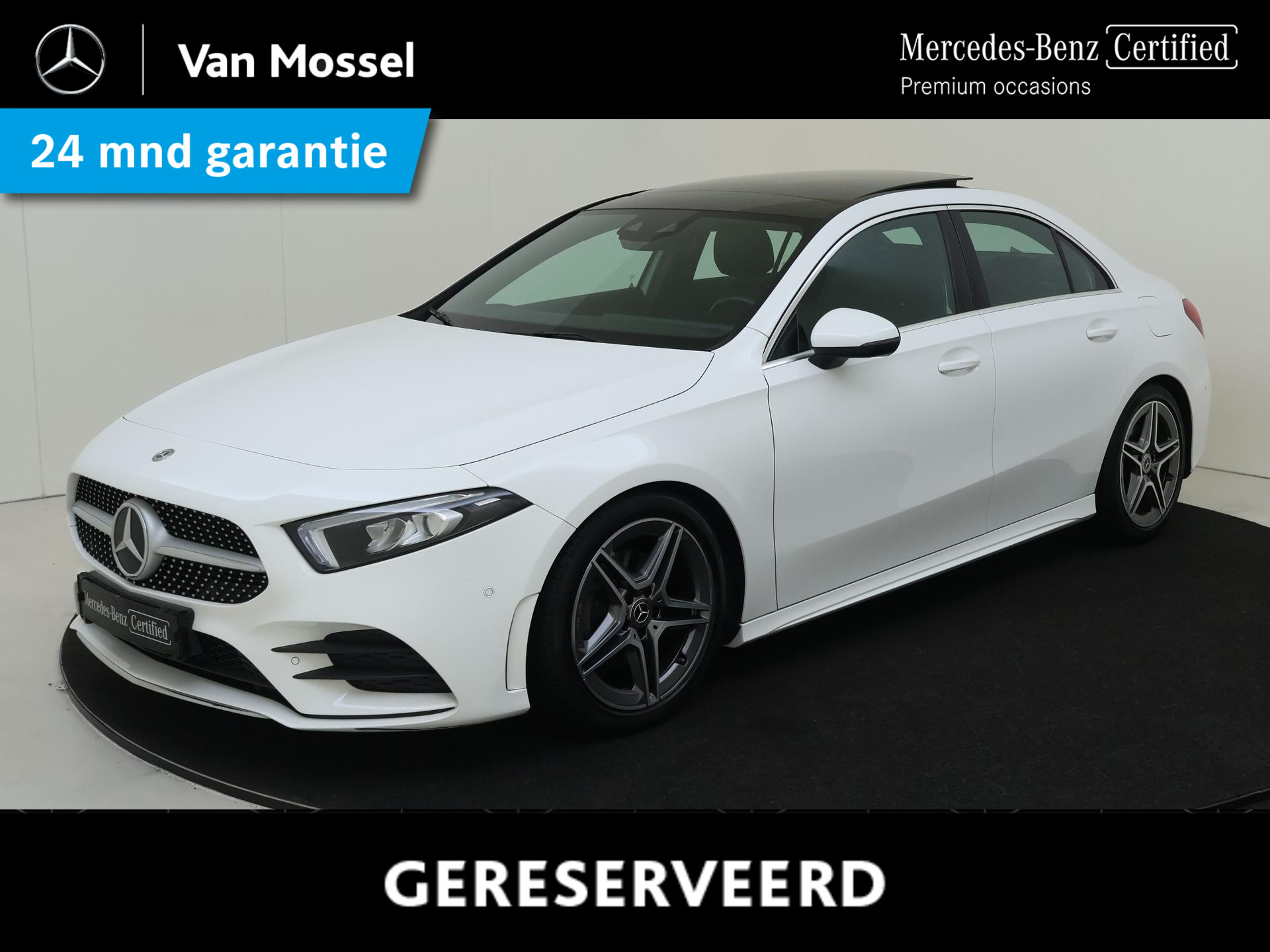 Mercedes-Benz A-Klasse 200 Business Solution AMG Panorama-Dak / Parkeer Camera / Stoelverwarming / Elektr. Spiegels / High Performance LED /