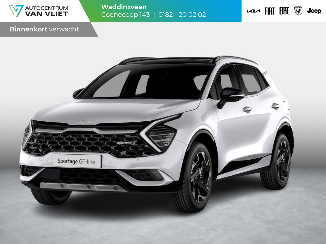 Kia Sportage 1.6 T-GDi Plug-in Hybrid AWD GT-Line | Levering Juni | Clima | Stoel-/stuurverwarming | Schuif-/kanteldak | Carplay | Navi | Adapt. Cruise | 19''