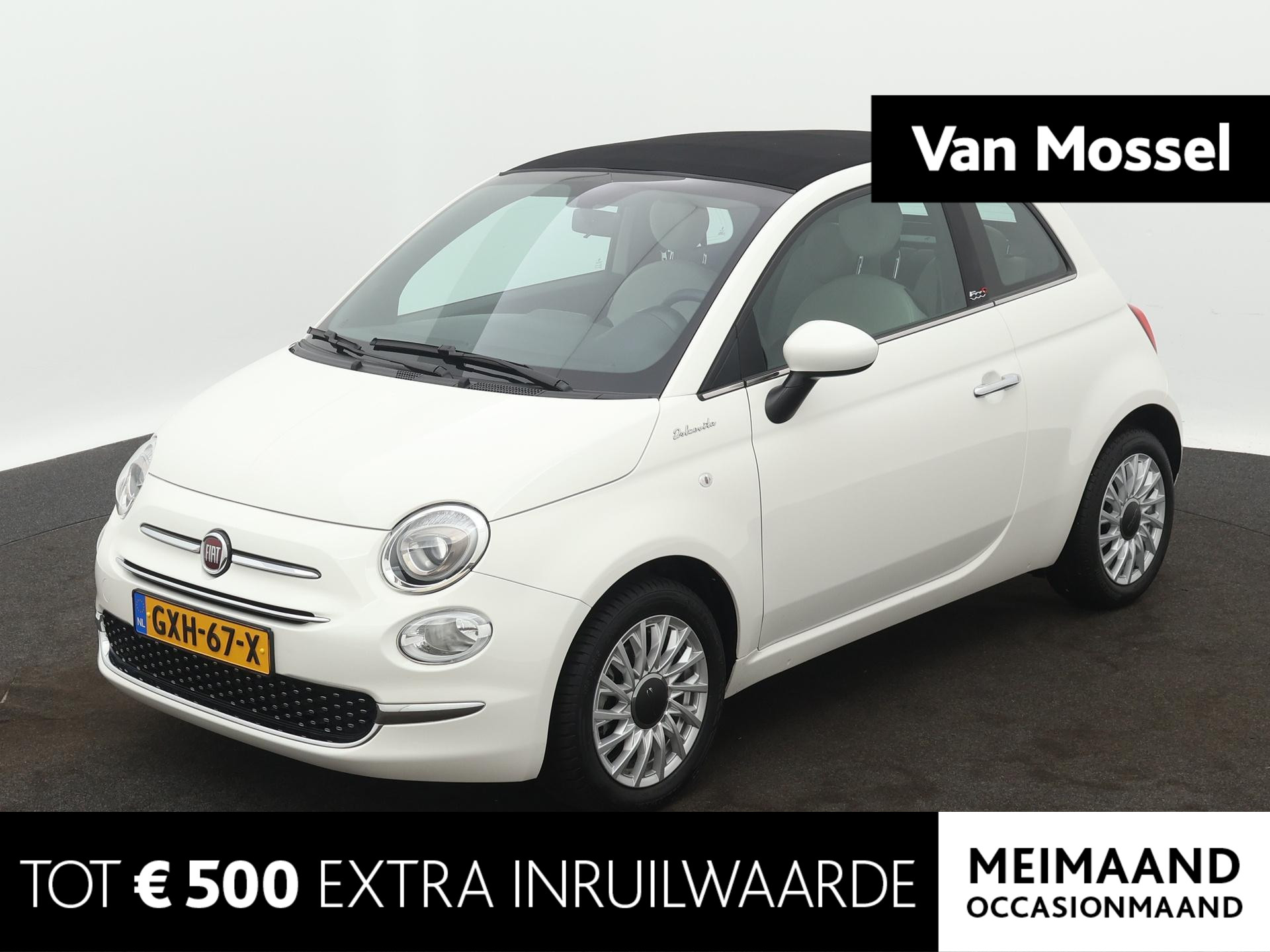 Fiat 500C 1.0 Hybrid Dolcevita Cabriolet Fiat 500C 1.0 Hybrid Dolcevita | Cruise Controle | Parkeersensoren | Apple Carplay/Android Auto | LMV 15'|