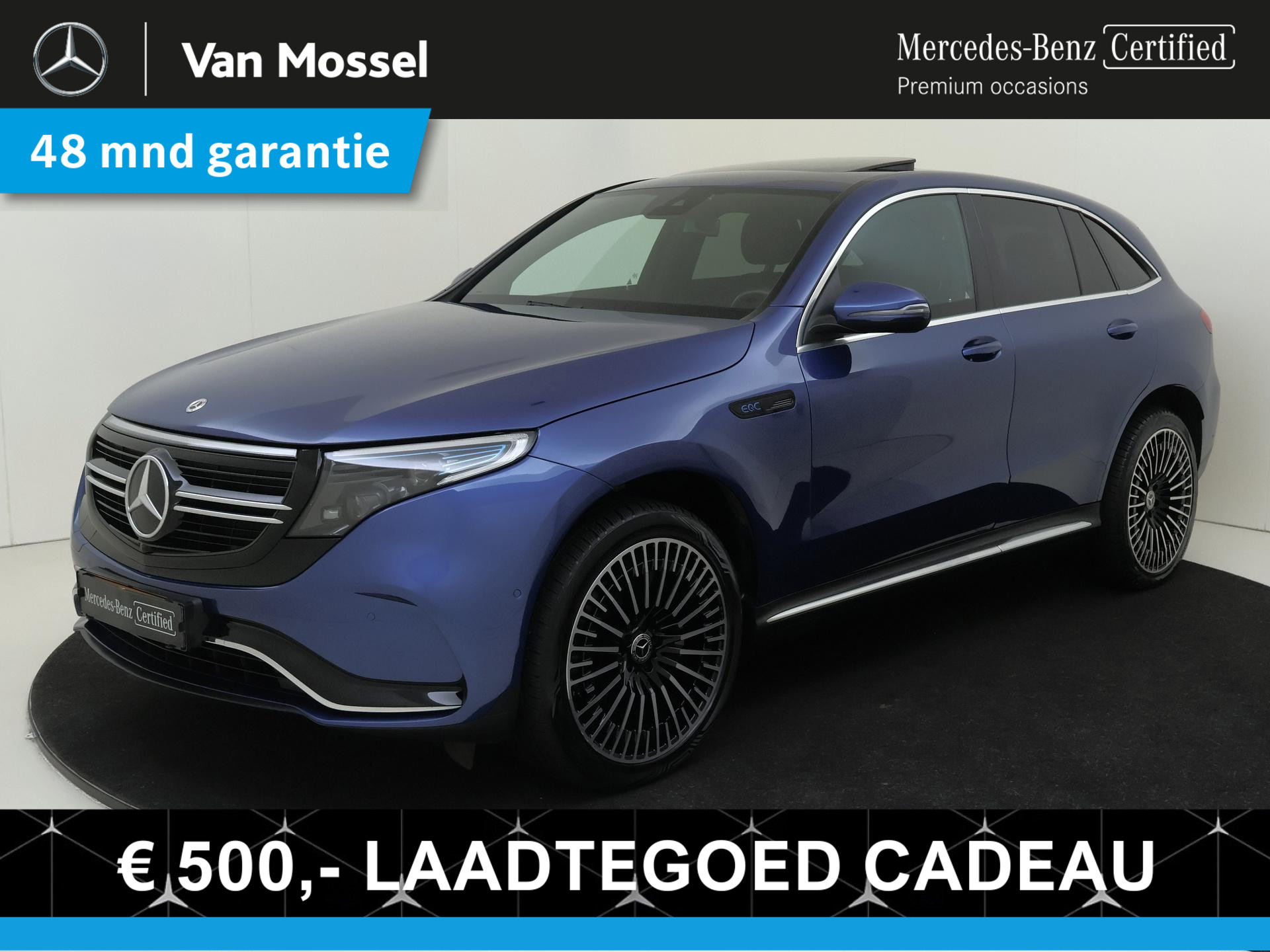 Mercedes-Benz EQC 400 4MATIC AMG Line 80 kWh /Schuifdak /Elek. Trekhaak /21 Inch