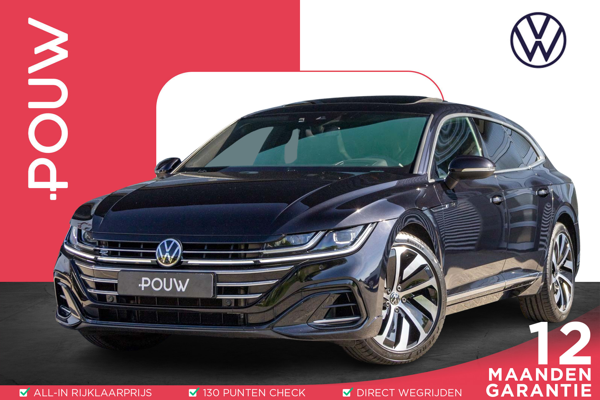 Volkswagen Arteon Shooting Brake 2.0 TSI 190pk DSG R-Line Business+ | Panoramadak | Head-up Display | Nappa Leder | Camera Achter