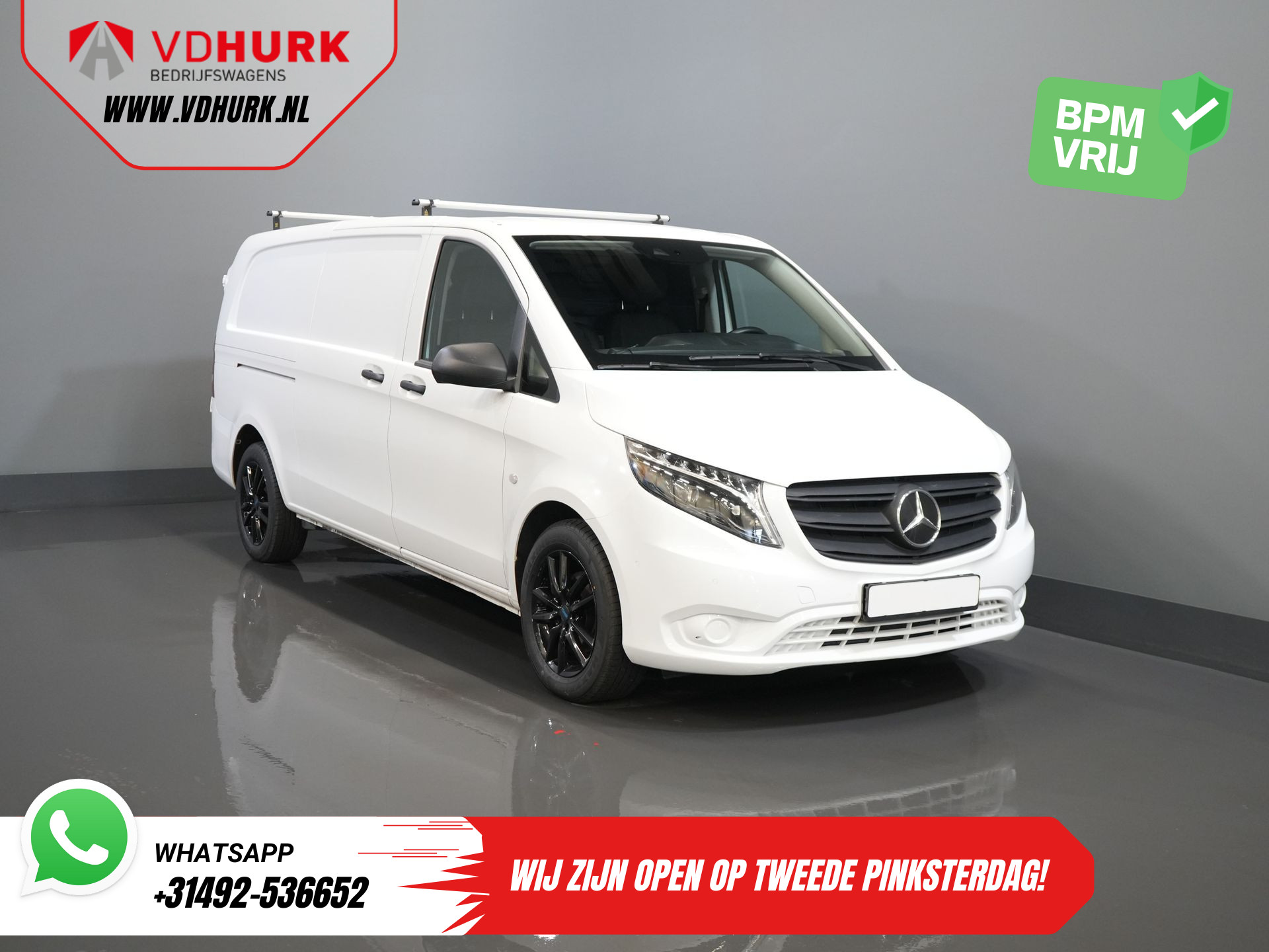 Mercedes-Benz Vito 116 CDI Aut. L3 BPM VRIJ LED/ Carplay/ Standkachel/ LMV/ Cruise/ Camera/ PDC/ Trekhaak