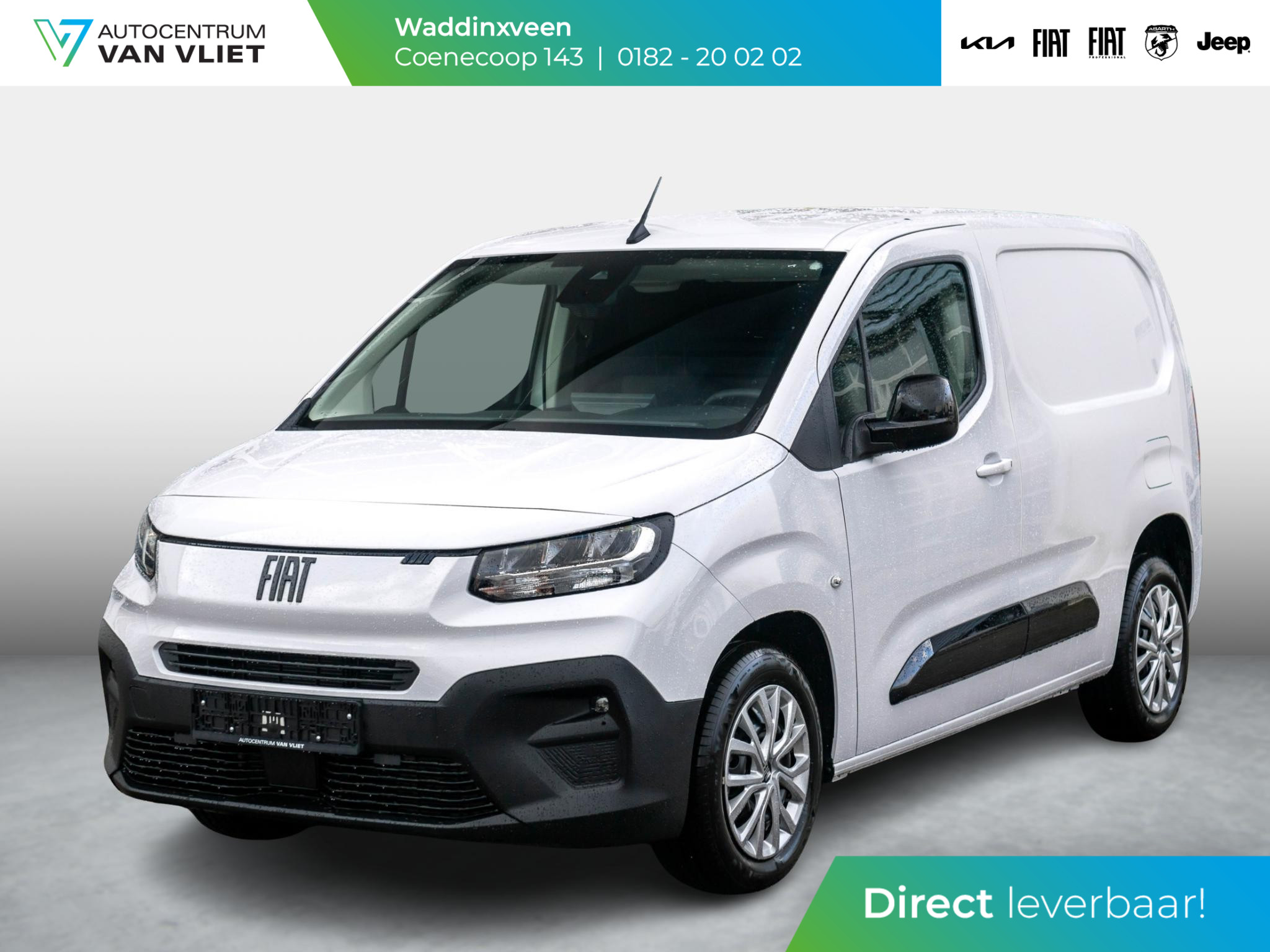 Fiat Doblò 1.5D 100pk L1 1000kg | Uit voorraad leverbaar | Clima | Pack Winter | Trekhaak | 16" | Pack Look | Keyless | Camera | Apple Carplay