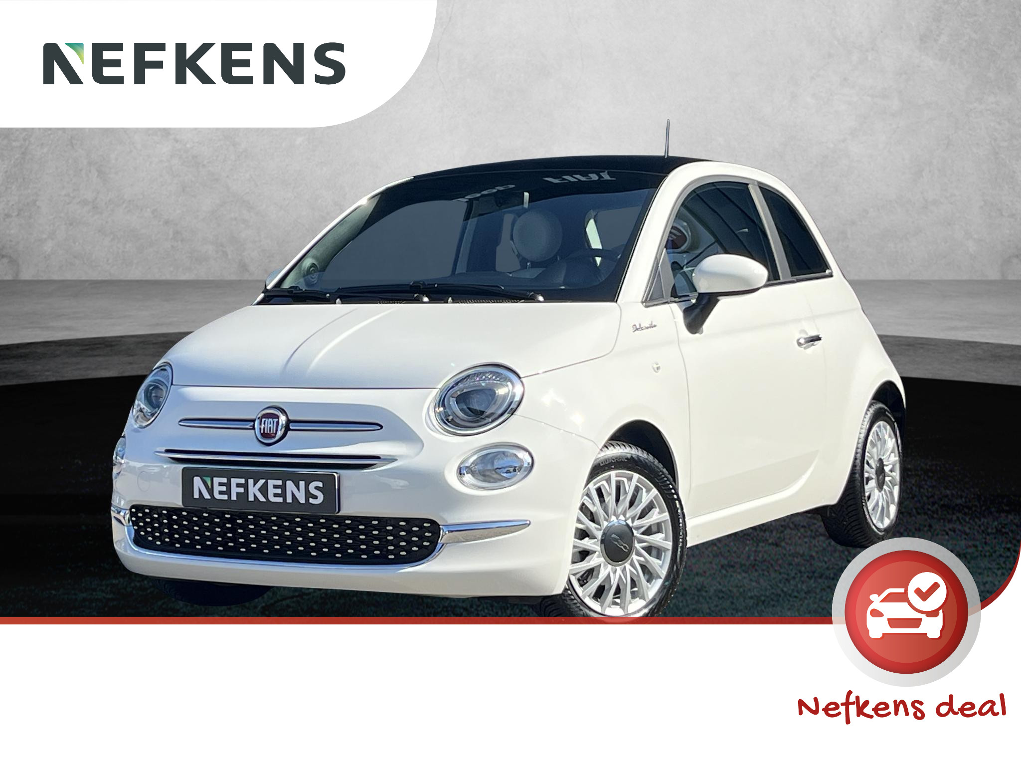 Fiat 500 1.0 Hybrid Dolcevita | 1ste eigenaar | Glazen dak | Apple CarPlay | Cruise Control | Airco