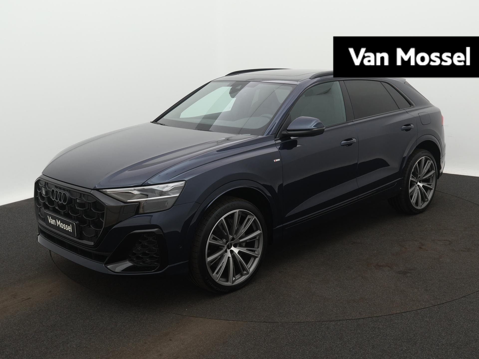 Audi Q8 55 TFSI e quattro Pro Line S | Nu tijdelijk een e-premie van €6.000,- | S-line | Automaat | Navigatie | 360 Camera | Panoramadak | Bang & Olufsen Premium 3D | Adaptive Cruise Control | Stoelmassage & ventilatie | Trekhaak | Stoelverwarming | Virtual Cockpit | Lichtmetalen velgen | Privacy glass |