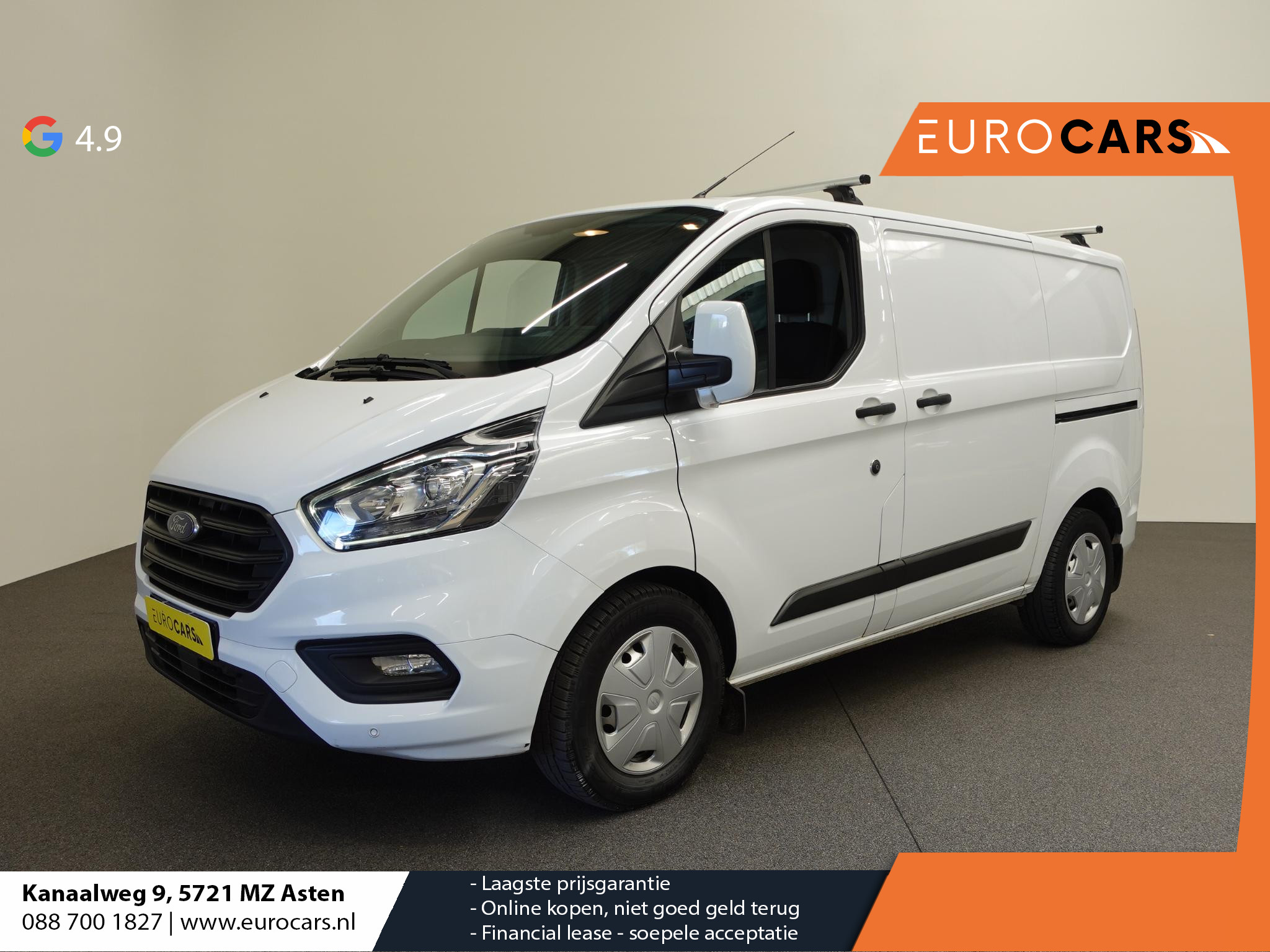Ford Transit Custom 131pk Automaat L1H1 Trend 2x Schuifdeur Trekhaak Cruise control Airco Euro6 3-zits