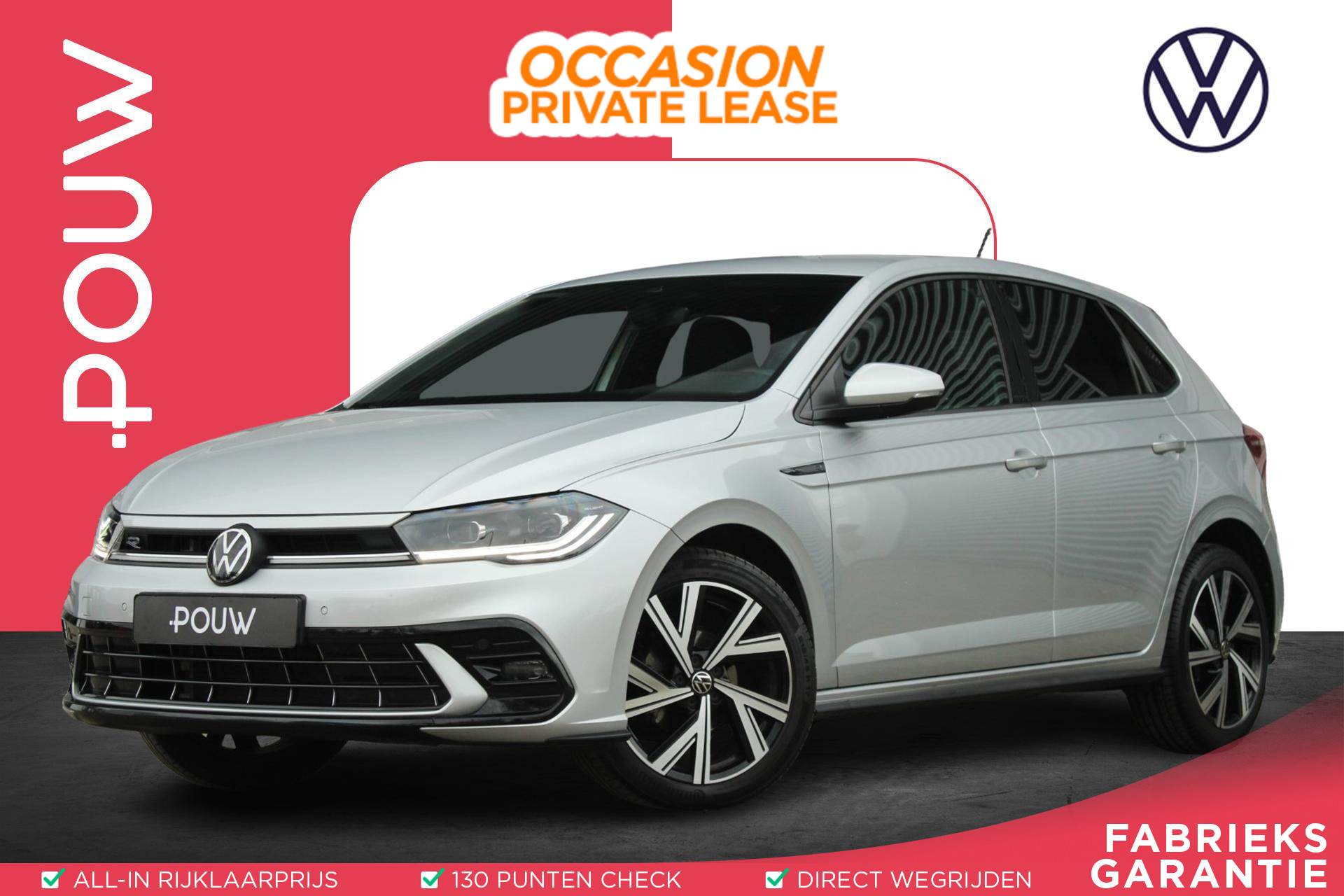 Volkswagen Polo 1.0 TSI 95pk DSG-7 R-Line Business | 17" LM "Bergamo" | Carplay & Android Auto