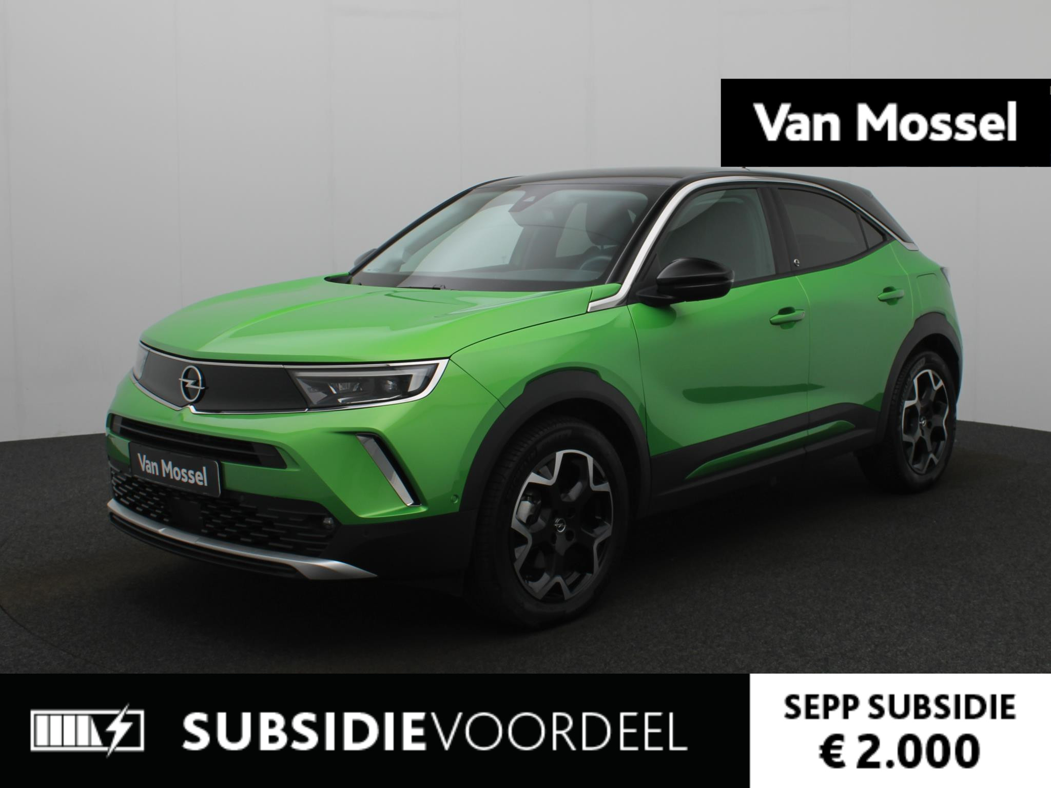 Opel Mokka-e Ultimate | 3-fase | Navigatie | Stoel/Stuurverwarming | Camera | Alcantara | Zeer Luxe!
