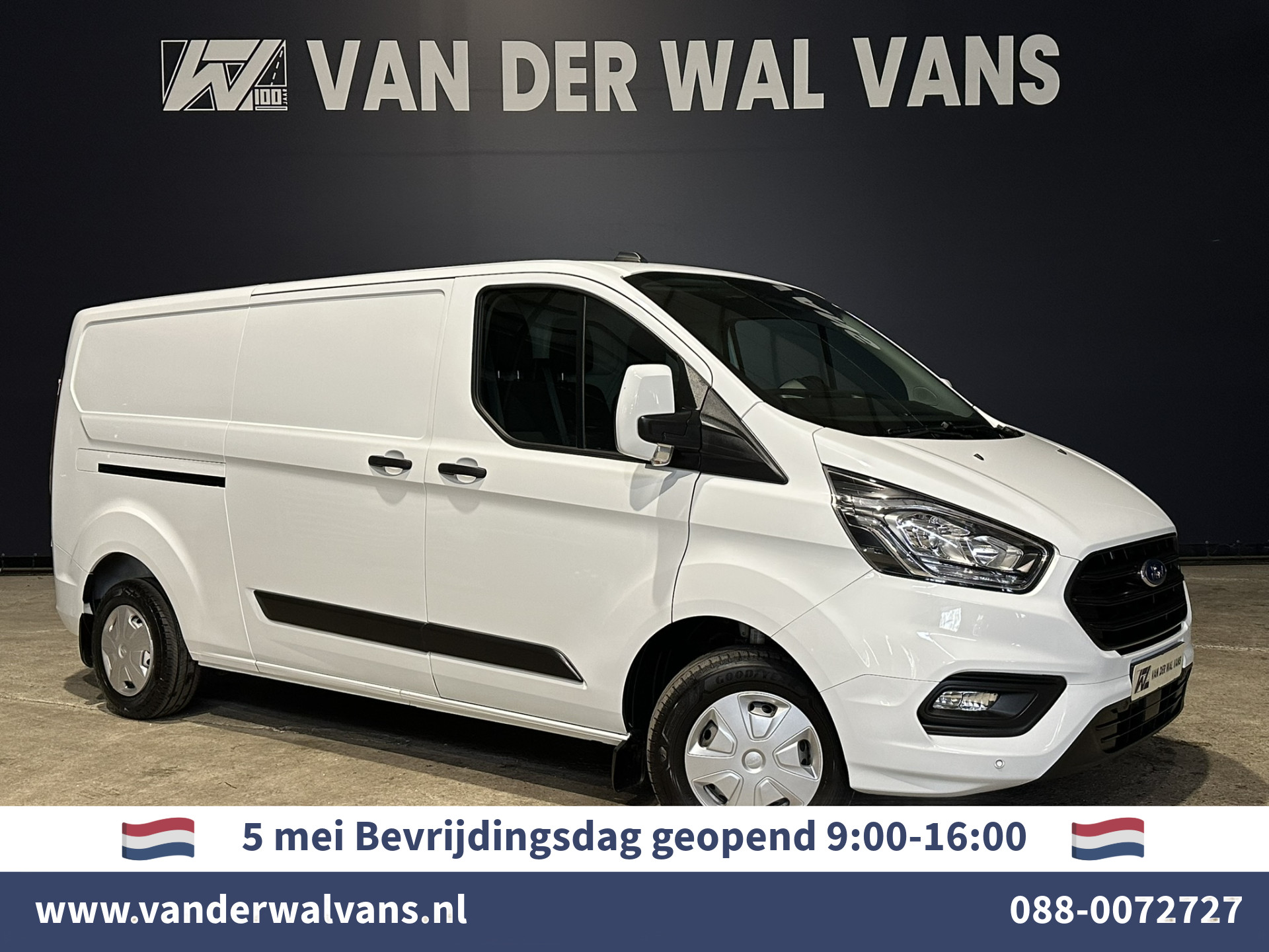 Ford Transit Custom 2.0 TDCI 131pk L2H1 Euro6 Airco | LED | Cruisecontrol | Verwarmde voorruit | 2800kg trekvermogen Parkeersensoren, Bijrijdersbank,