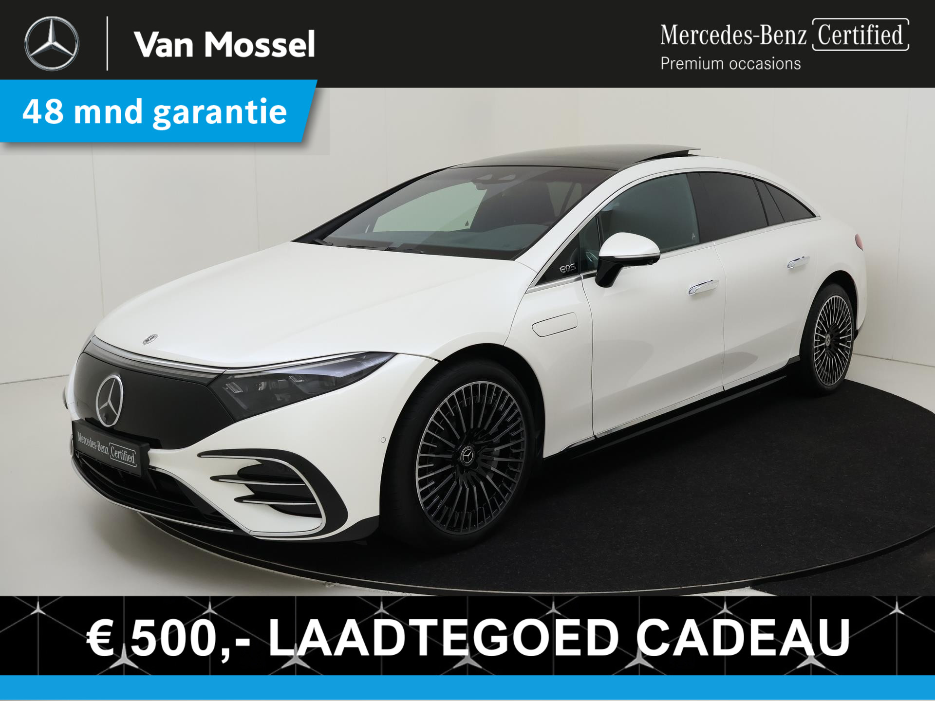 Mercedes-Benz EQS 580 4MATIC AMG Line / Memory-Stoelen / HYPERSCREEN / Stoelverkoeling  / Panaromadak  / 21 inch/ Headup-Display /