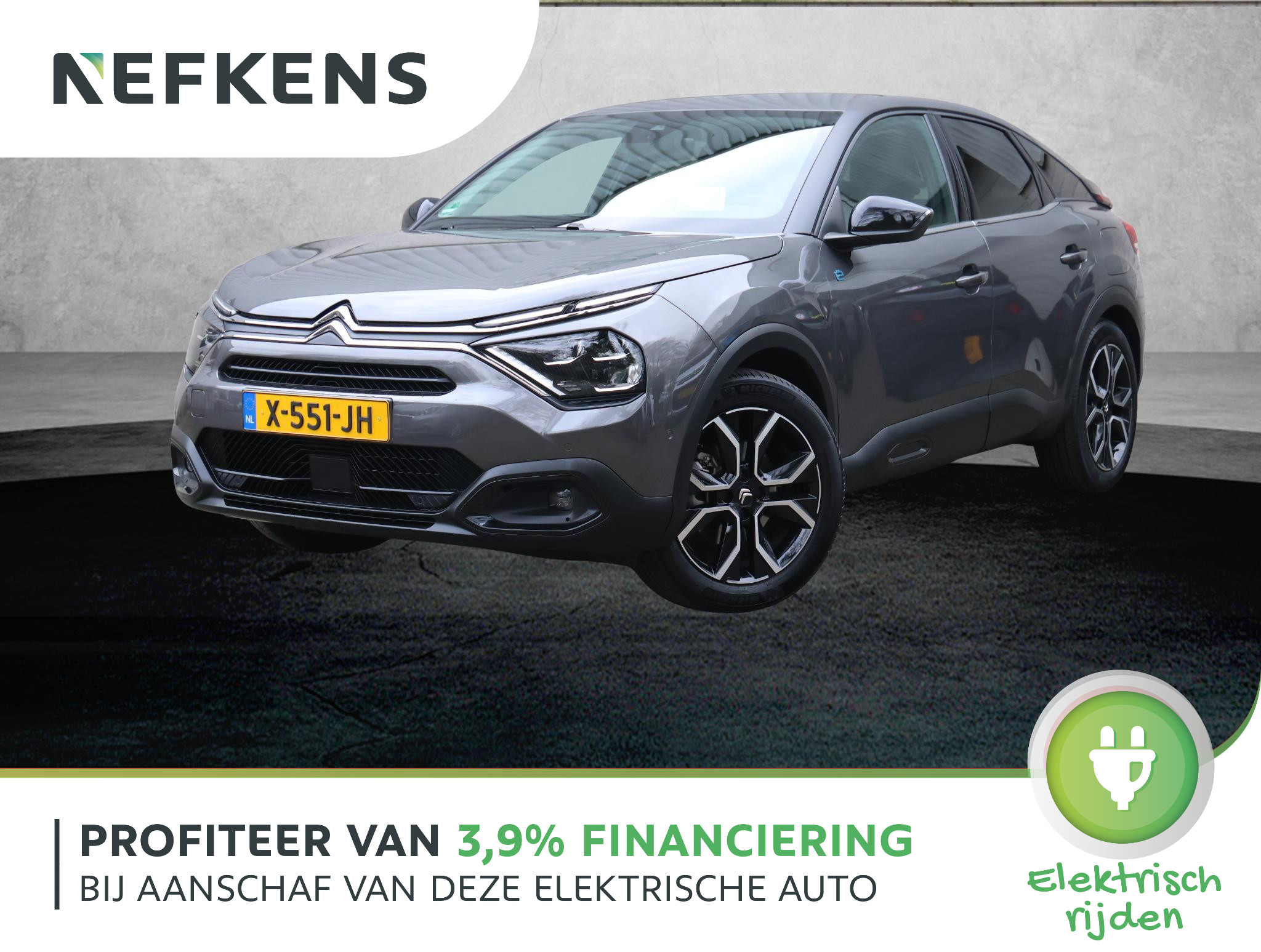 Citroën ë-C4 Shine 50 kWh 3-fase | ACCURAPPORT 100% | Winterpakket | Achteruitrijcamera | HUD | Climate | Apple Carplay/Android Auto | 18" LMV