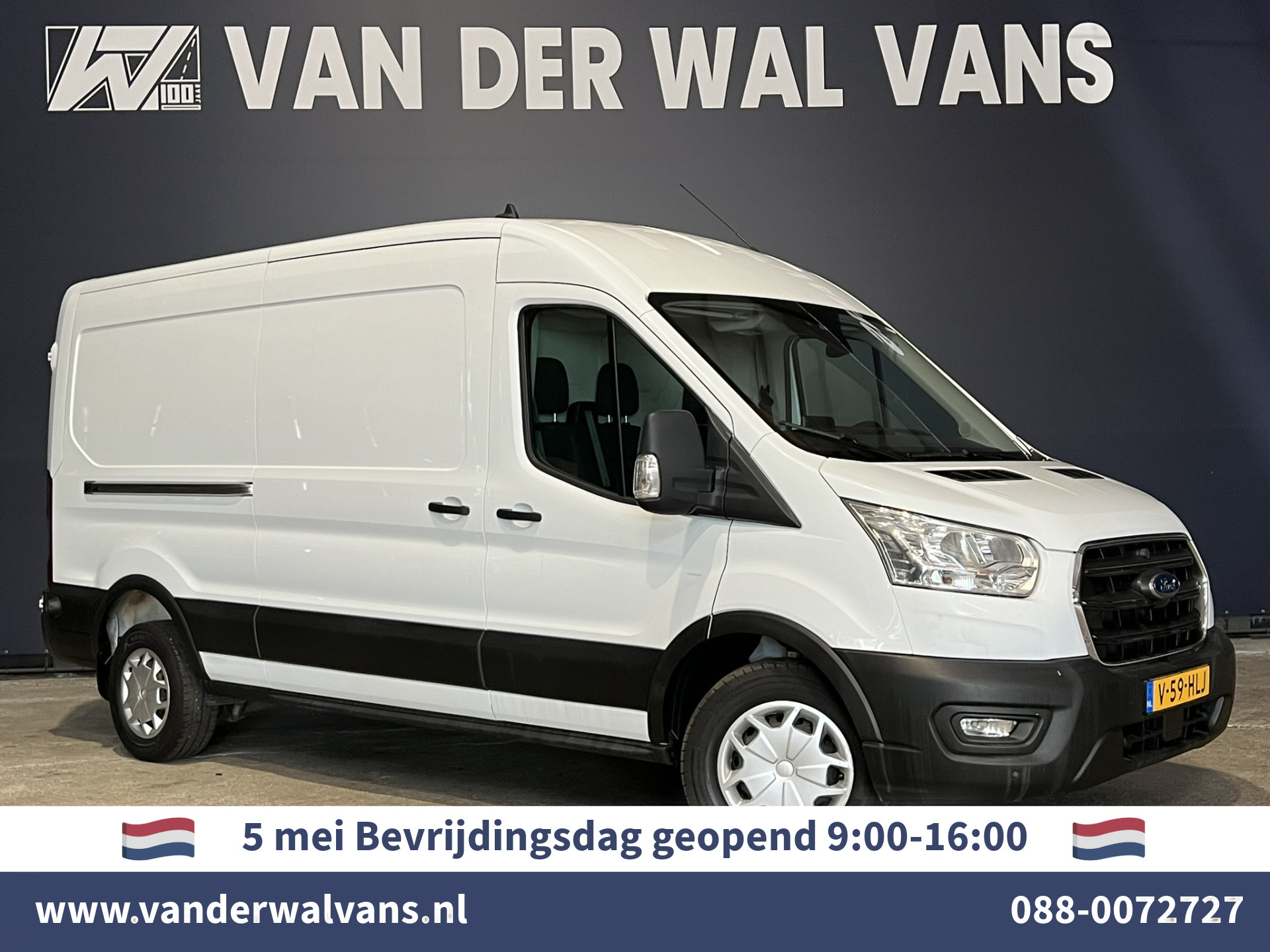 Ford Transit 2.0 TDCI 130pk L3H2 Euro6 Airco | Navigatie | Apple Carplay | LED | Cruisecontrol | Parkeersensoren Android Auto, Verwarmde voorruit, Stoelverwarming, Bijrijdersbank