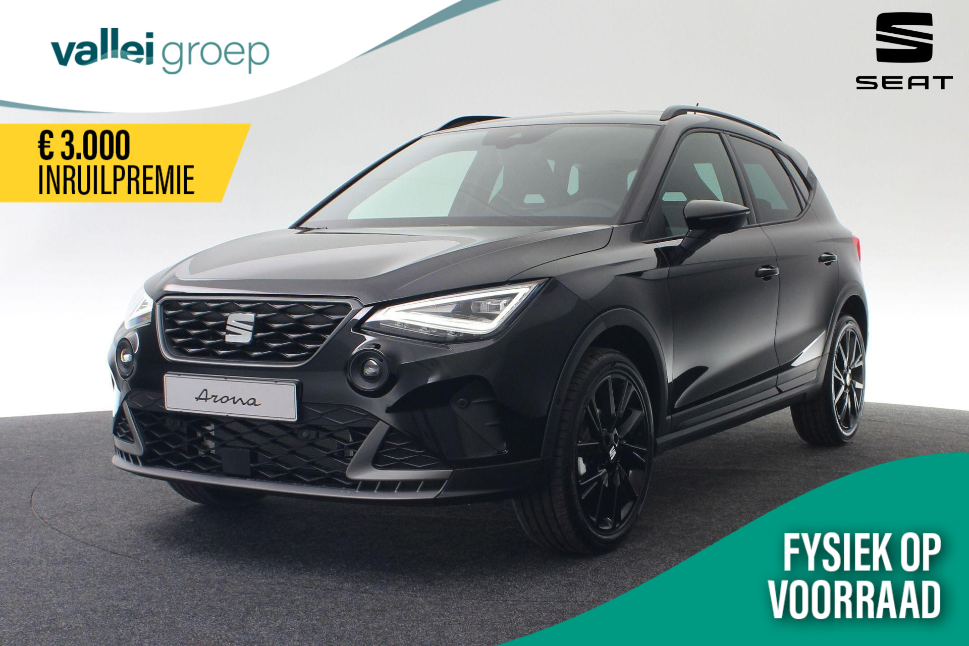 SEAT Arona FR Business Connect 1.0 EcoTSI 70 kW / 95 pk | Black Edition | Cam | LED | Park Asssit | Stoelverwarming | Keyless | 18 inch