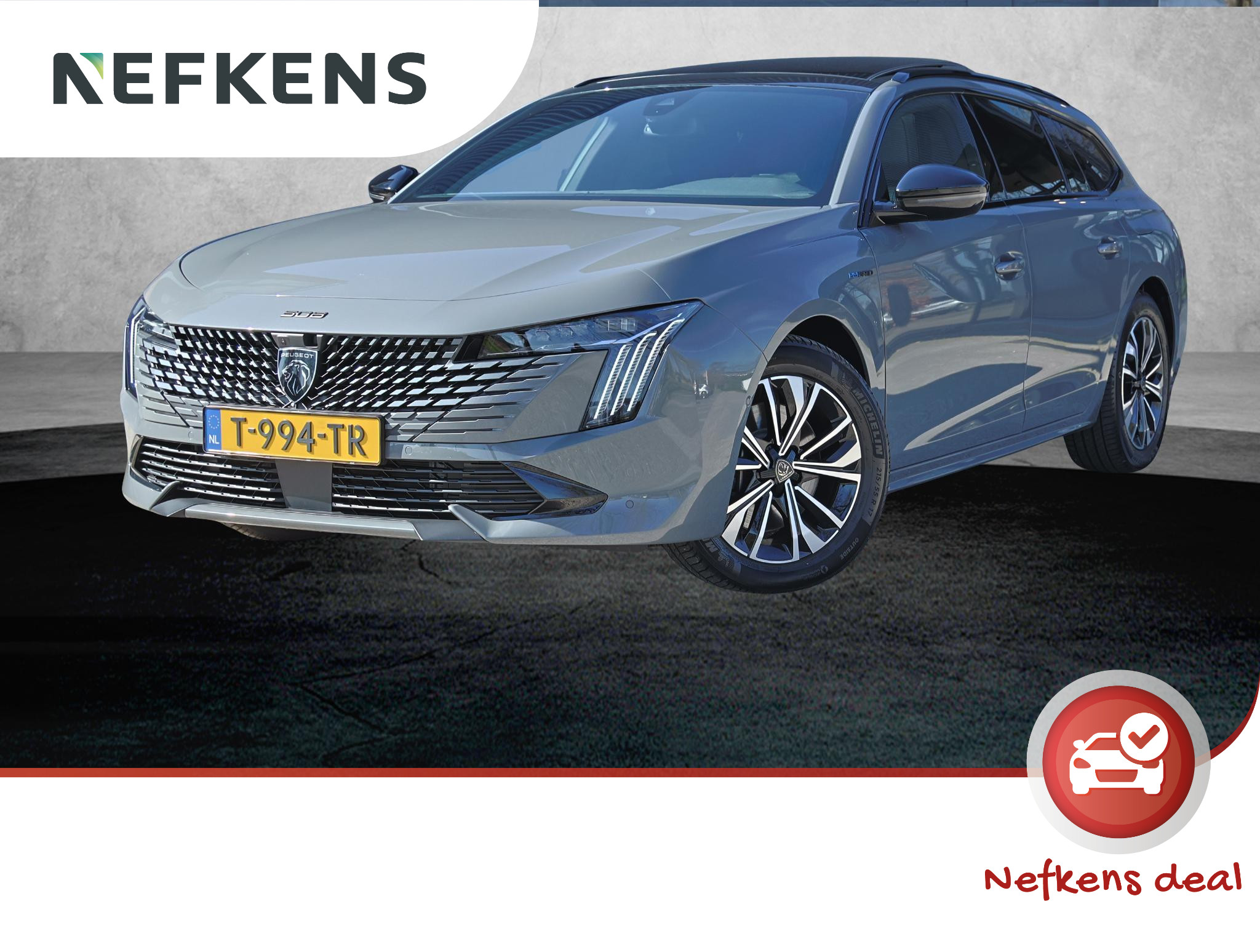 Peugeot 508 SW 1.6 HYbrid 180PK Allure | Panorama/Schuifdak | Navigatie | 360'camera | Parkeersensoren | Keyless | Matrix LED Koplampen | Dodehoek Detectie | Climate Control | Adaptieve Cruise Control | 17" LMV | Apple Carplay/Android Auto |