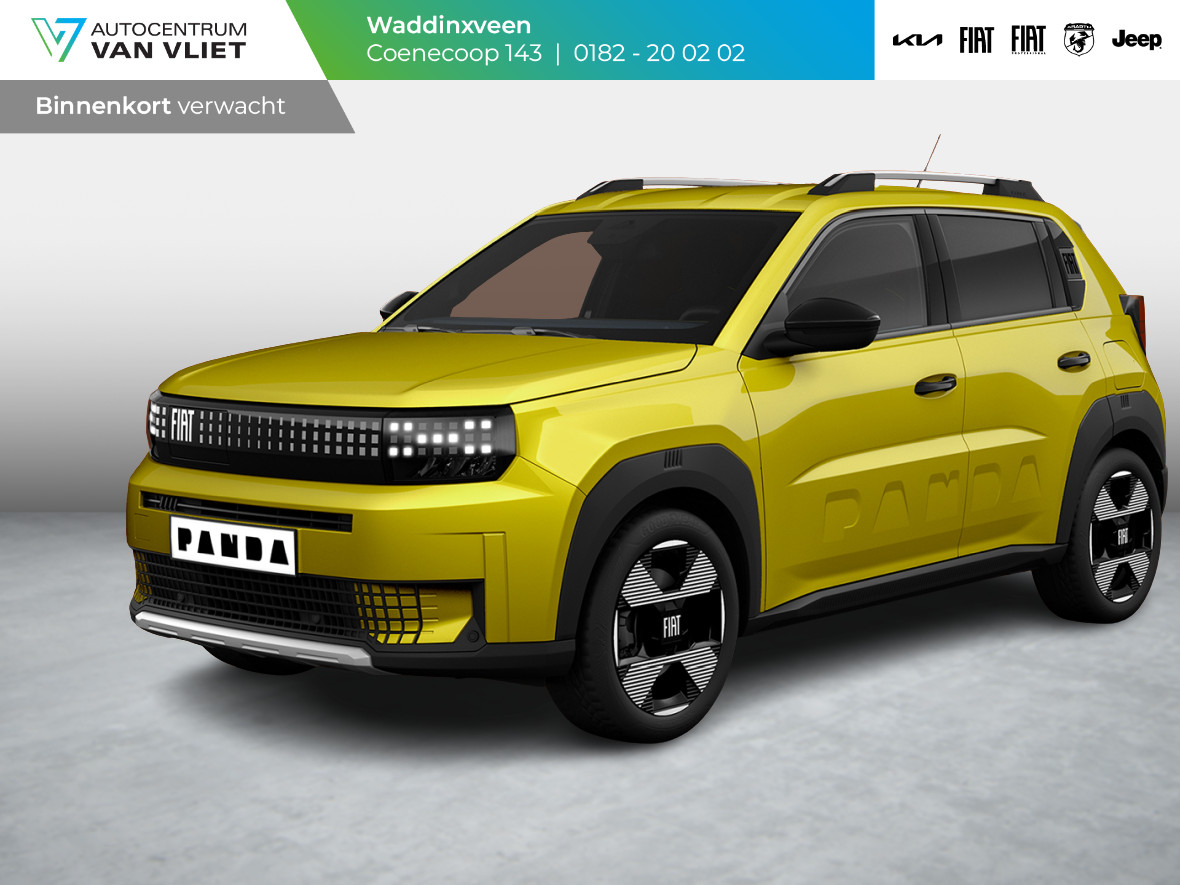 Fiat Panda Grande La Prima 44 kWh | Clima | Cruise | Camera | Apple Carplay | 17" | Navi | Winter Pack