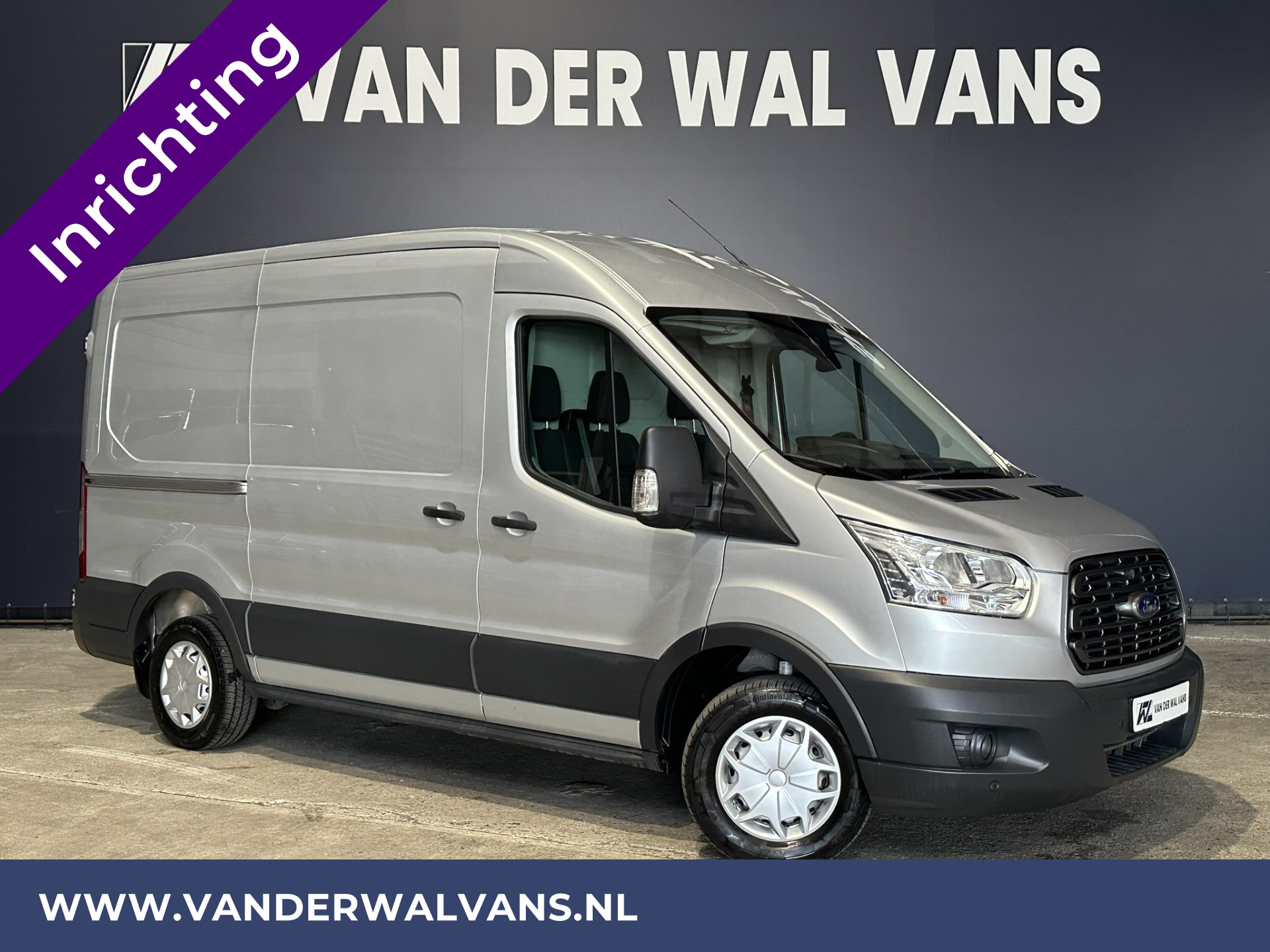 Ford Transit 2.0 TDCI L2H2 inrichting Euro6 Airco | LED | Navigatie | Cruisecontrol | Parkeersensoren | Android Auto Bijrijdersbank
