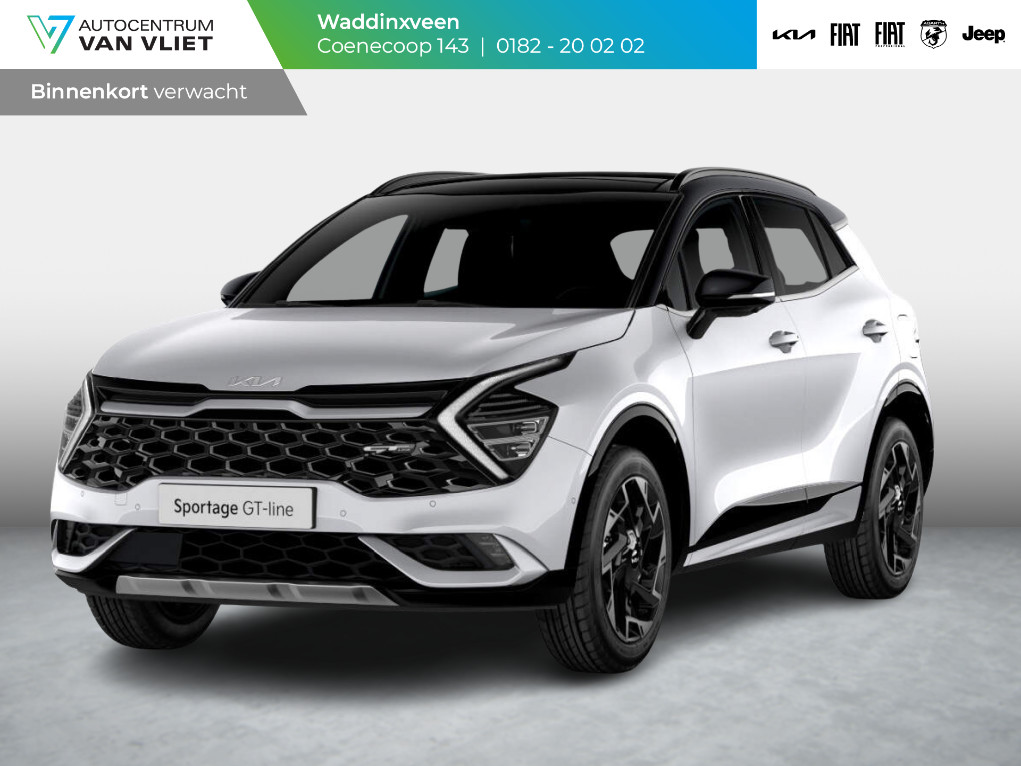 Kia Sportage 1.6 T-GDi Plug-in Hybrid AWD GT-PlusLine | Levering Juni | CarPlay | Stoelkoeling | Stoel-/stuurverwarming | Schuif-/kanteldak | PDC | LED | Navi | Camera | 19''