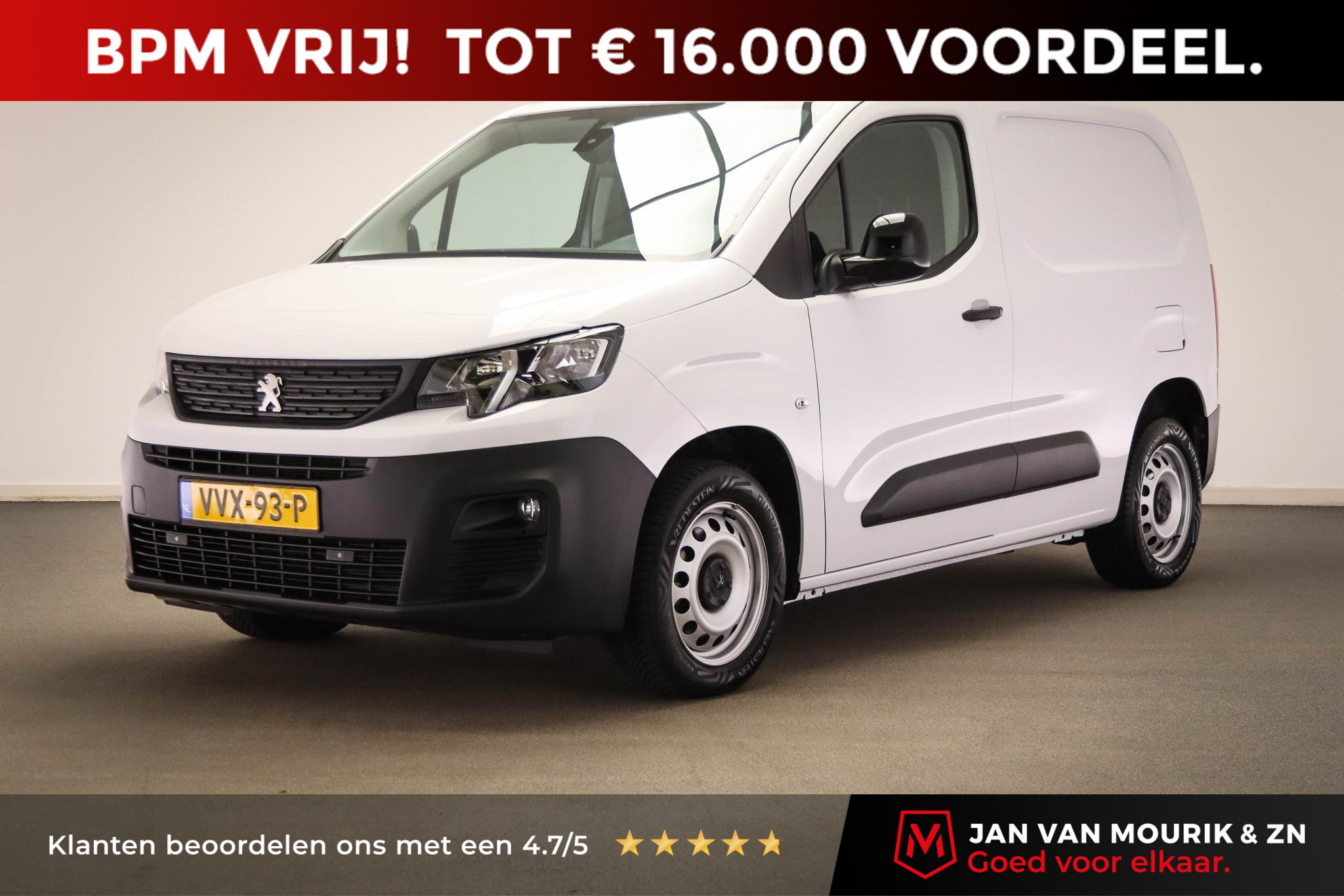Peugeot Partner 1.5 BlueHDi 100 L1 | CAMERA / LAADRUIMTE- PACK | AIRCO | CRUISE |  DAB | PDC | TREKHAAK