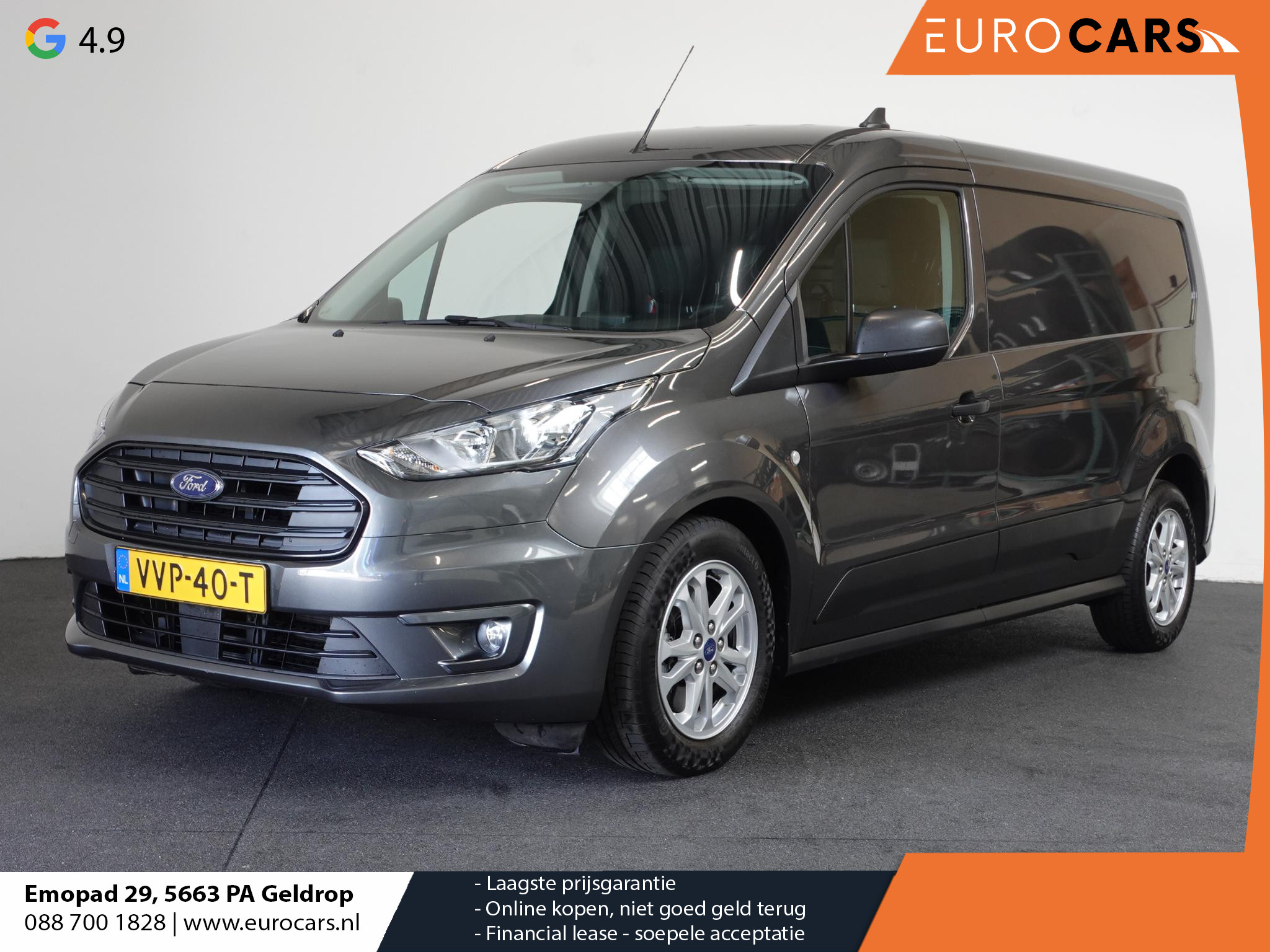 Ford Transit Connect 1.5 EcoBlue L2 Trend Automaat Navi Airco Parkeersensor Cruise Control 3Zits Camera Trekhaak
