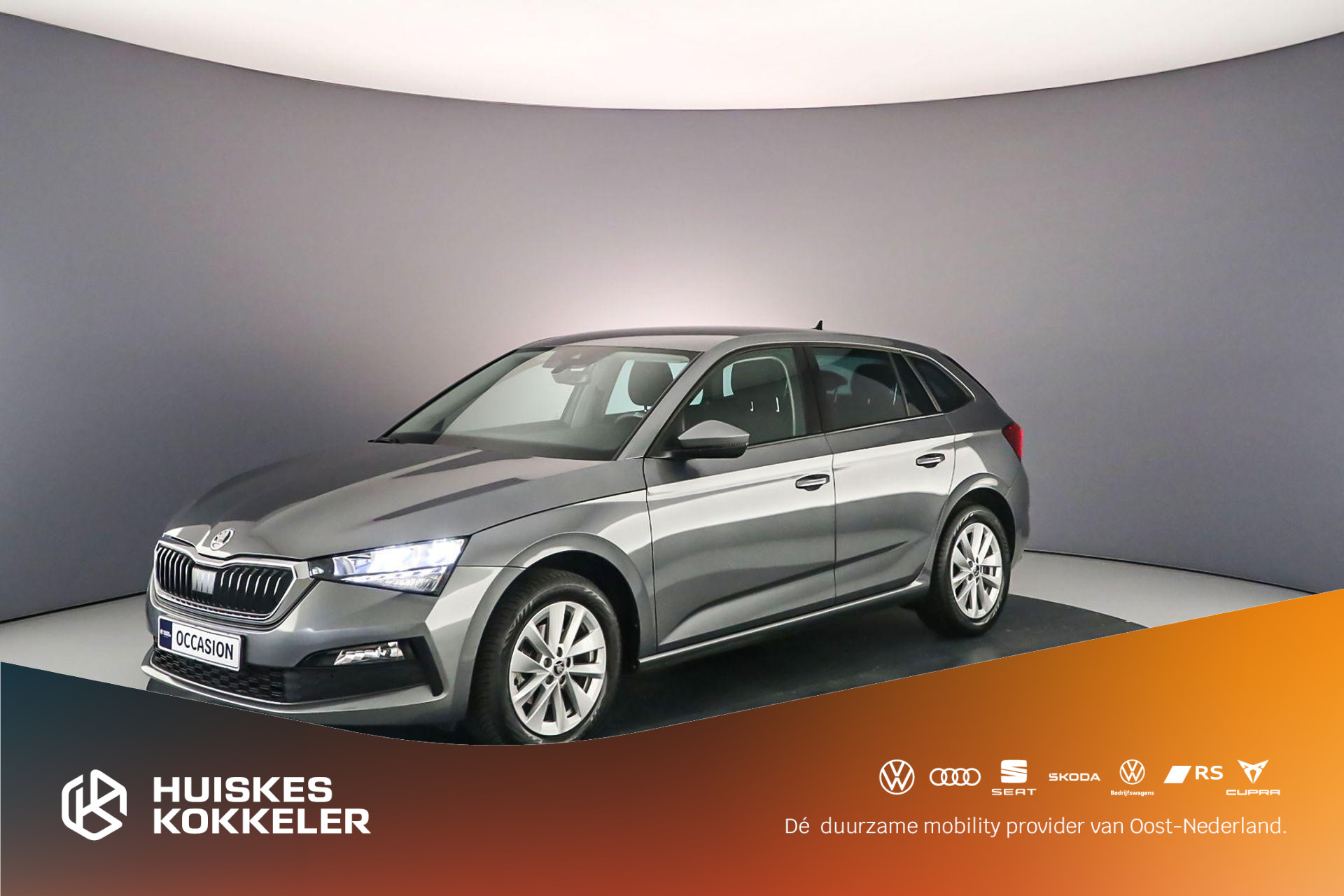Škoda Scala Ambition 1.0 TSI 110pk Cruise control, Parkeersensor achter, Airco, DAB, Radio, Bluetooth, App connect, LED koplampen