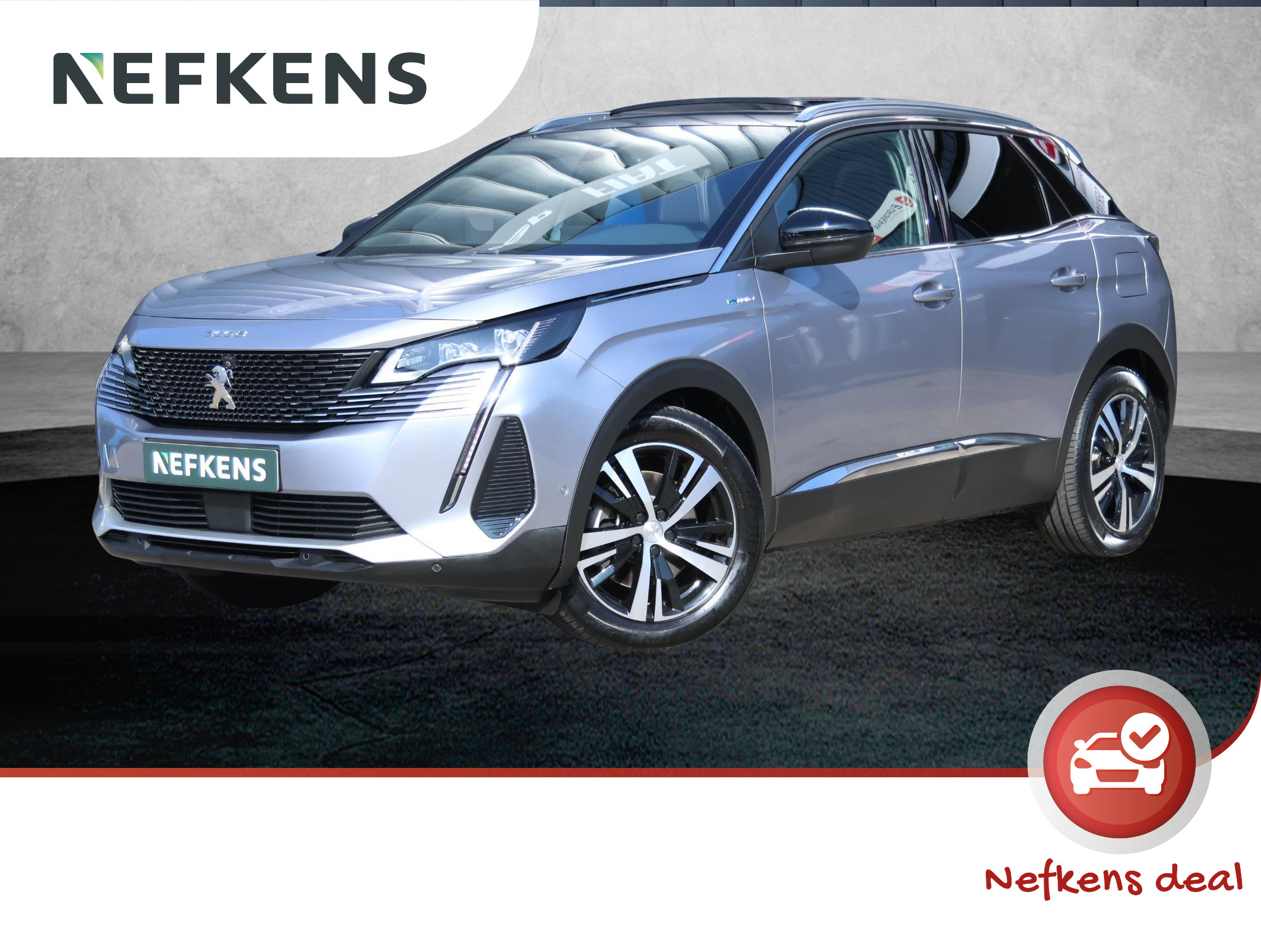 Peugeot 3008 1.6 HYbrid4 300 GT Automaat | Rondomzicht camera | Elektrisch panoramadak | Verwarmbare stoelen