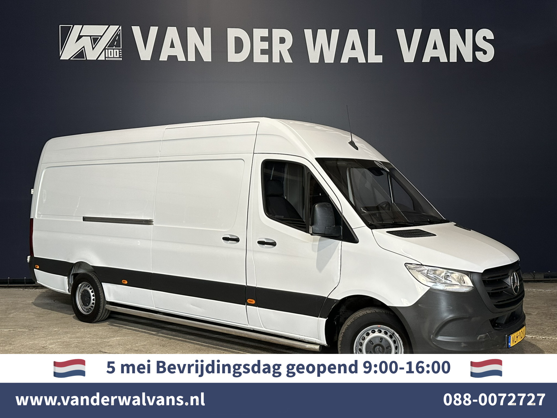 Mercedes-Benz Sprinter 311 CDI Automaat L3H2 *Post NL inrichting* Euro6 Airco | Camera | Apple Carplay | Android Auto Cruisecontrol, sidebars, 270 graden achterdeuren, schappen, doorloopdeur