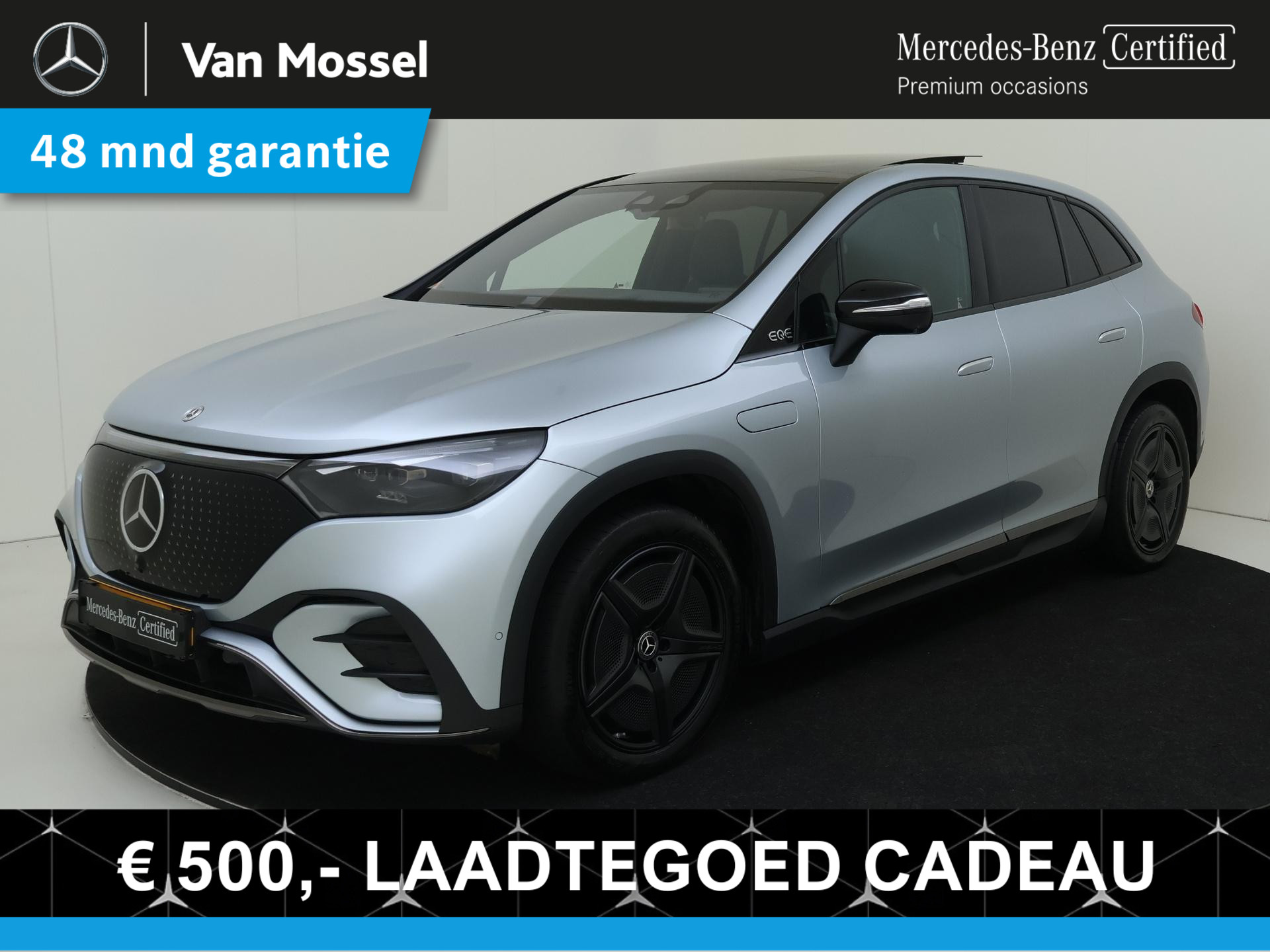 Mercedes-Benz EQE SUV 350 4Matic AMG Line 91 kWh Luchtvering / Head-Updisplay / 360Graden-Camera / Panaroma-schuifdak / Memory-Stoelen / Night-Pakket /