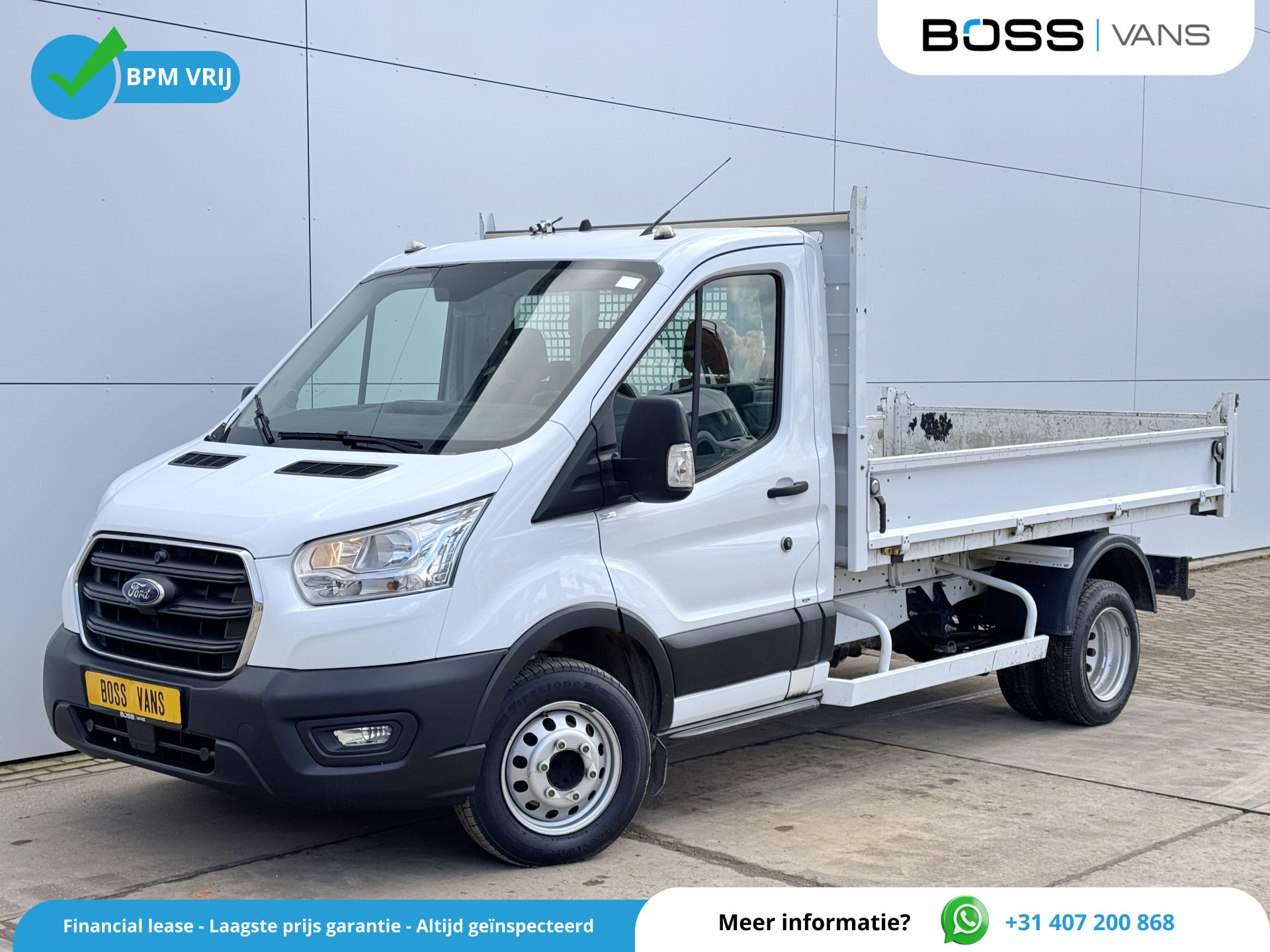 Ford Transit 170pk Kipper Dubbellucht Airco 3,5t Trekhaak Tipper