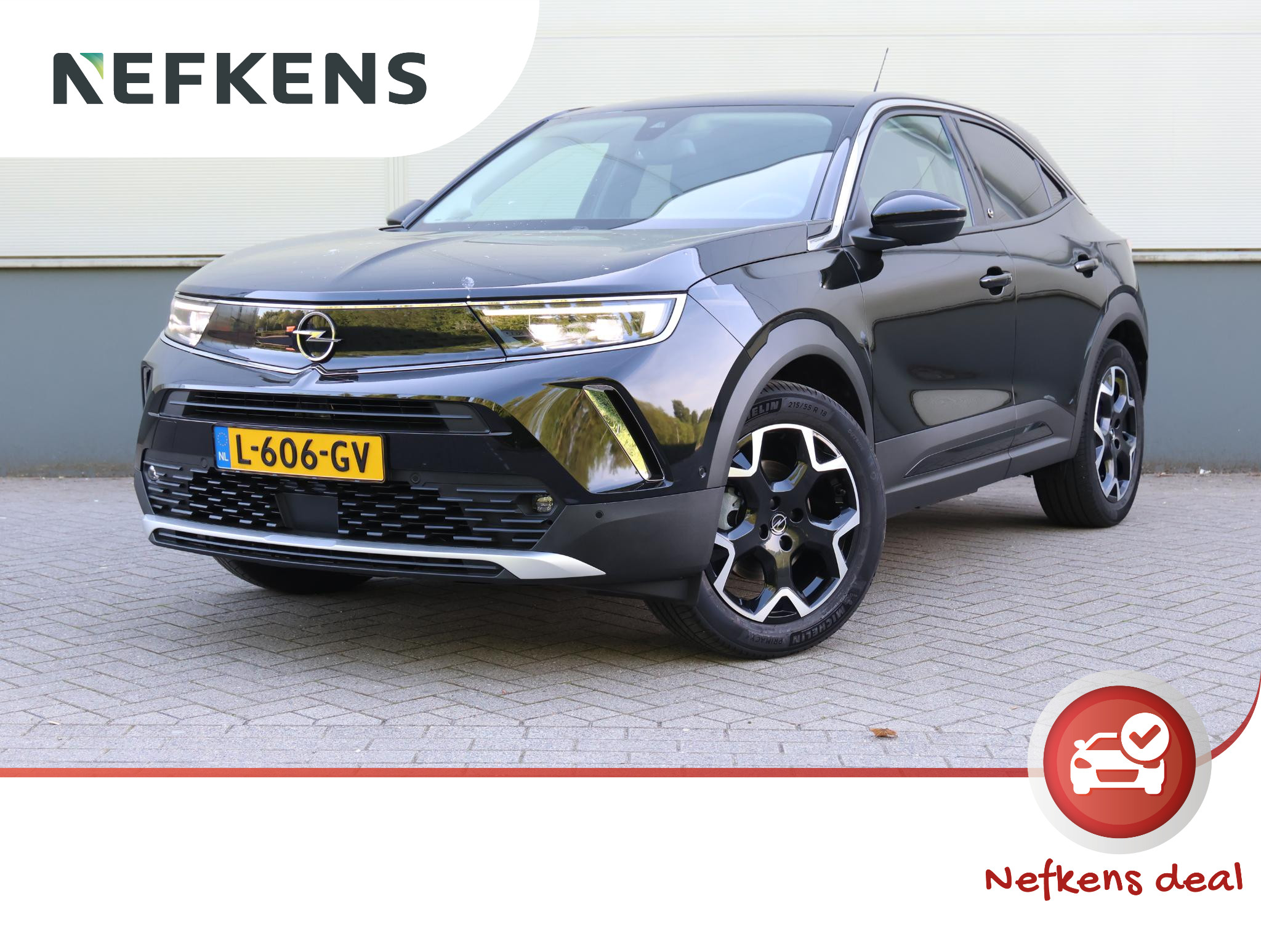 Opel Mokka-e Ultimate 50-kWh 11kw bl. | Navigatie | AppleCarPlay | PDC V-A | Camera | Donker getint glas |