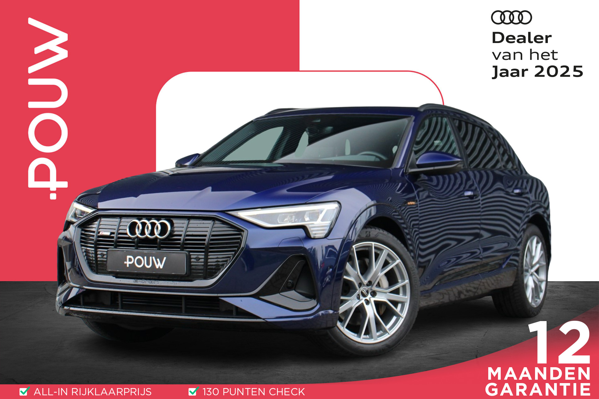 Audi e-tron 55 408pk quattro S edition 95 kWh | Luchtvering | Adaptieve Cruise Control | Achteruitrijcamera | Apple Carplay/ Android Auto