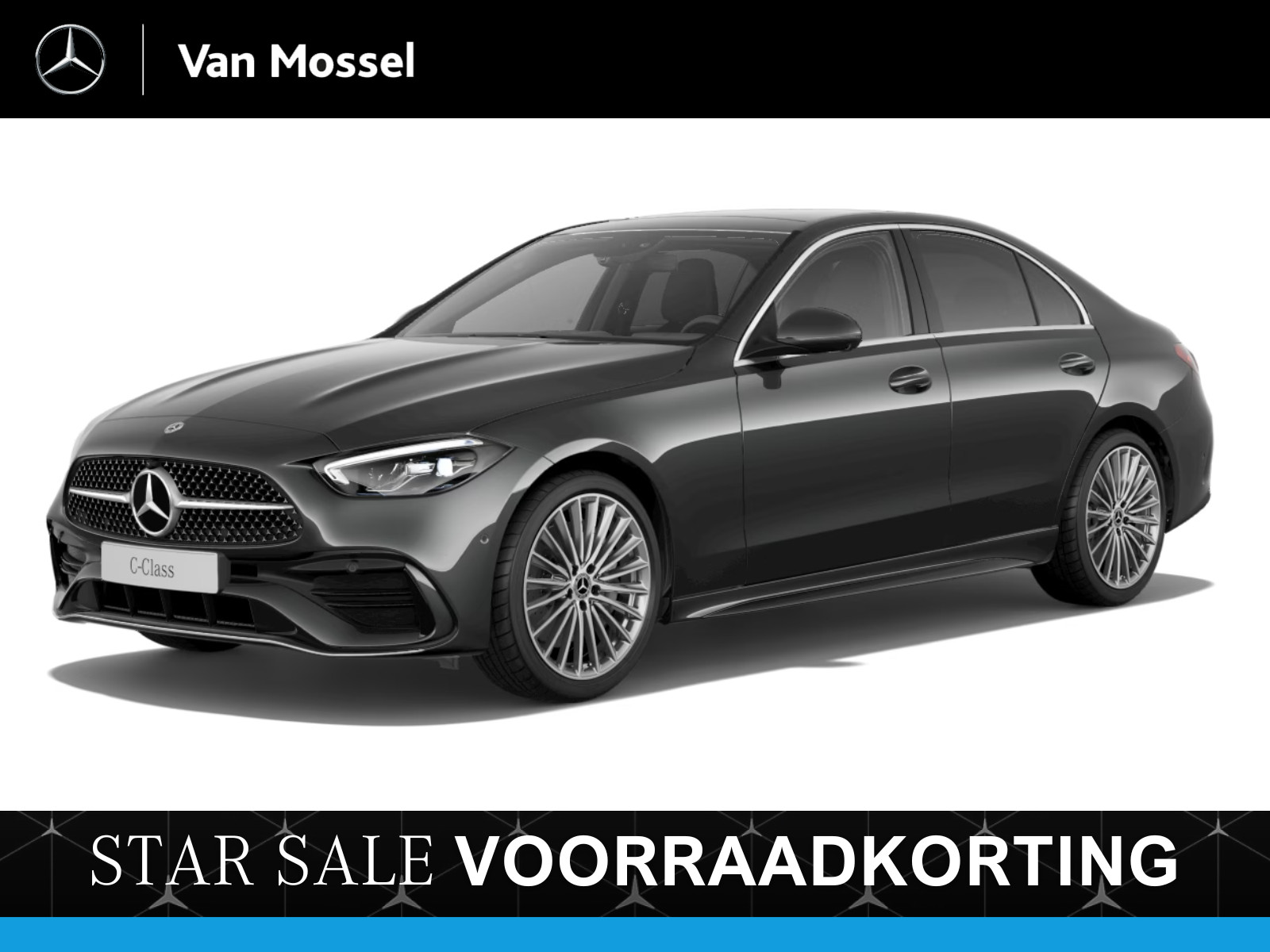Mercedes-Benz C-Klasse 180 Business Solution AMG-Line / Stoelverwarming / Achteruitrijcamera / Panaroma-schuifdak /