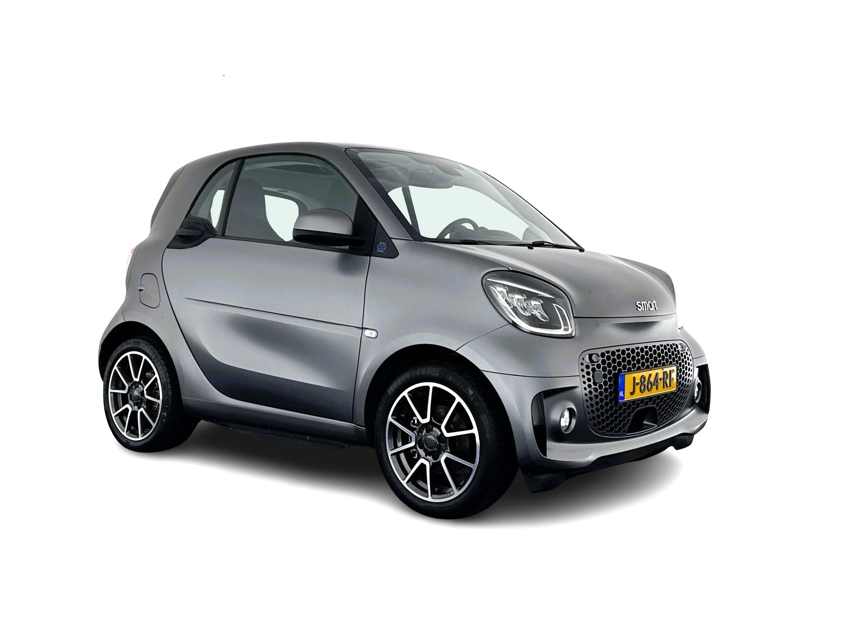 Smart Fortwo EQ Comfort PLUS 18 kWh [ 3-Fase ] Aut. *PANO | FULL-LED | FULL-LEATHER | NAVI-FULLMAP | CAMERA | BRABUS-WHEELS | AMBIENT-LIGHT | AIRCO | PDC | CRUISE | DAB | CARPLAY | COMFORT-SEATS | 16''ALU*