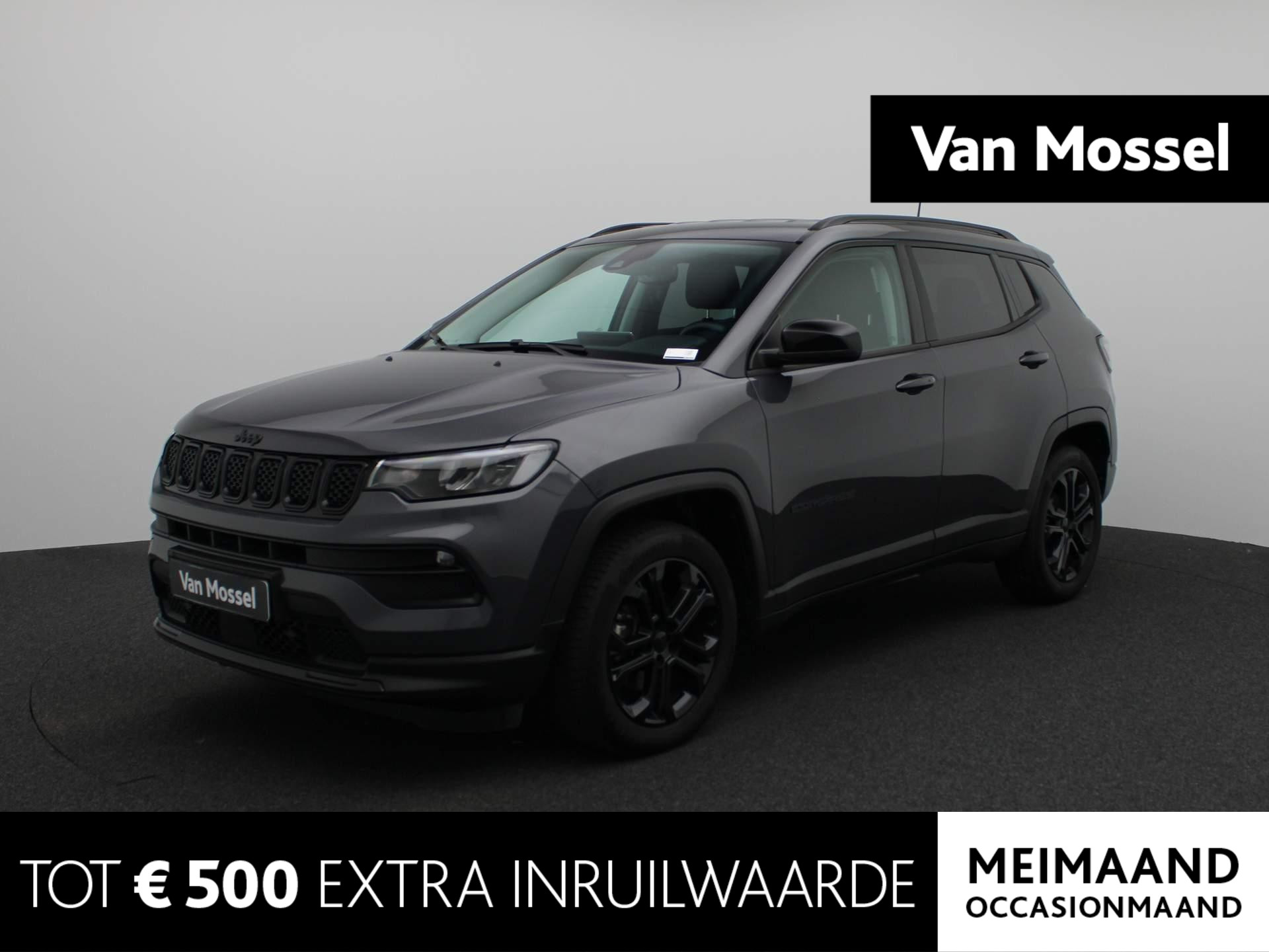 Jeep Compass 1.5T e-Hybrid Night Eagle | Half-Leder | Navigatie | Parkeercamera | Climate control | Lichtmetalen velgen | LED |