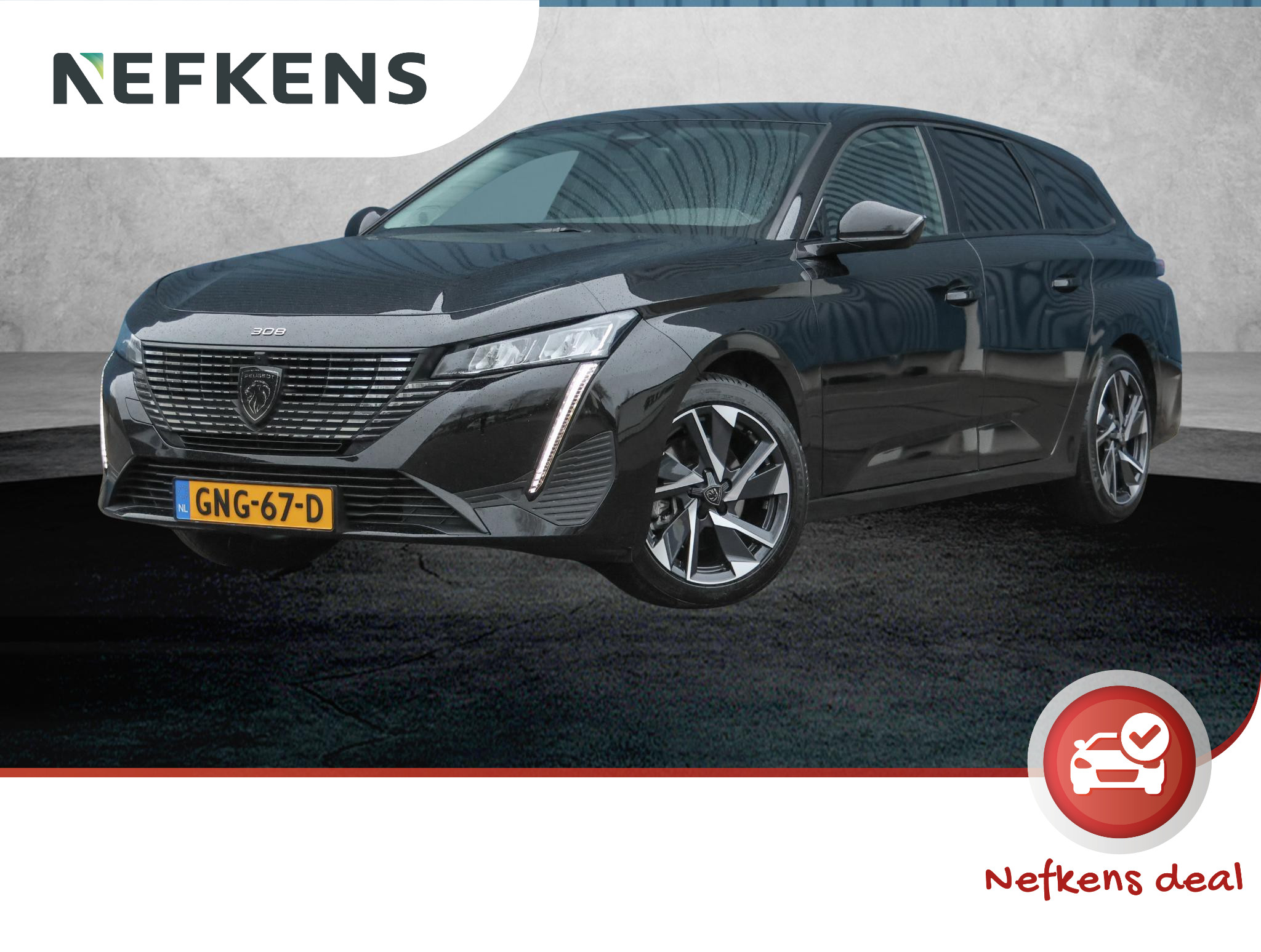 Peugeot 308 SW 1.2 Hybrid 136PK e-DCS6 Allure | 10"scherm | AppleCarPlay/AndroidAuto | 17"LMV | Navigatie | Adaptive CruiseControl | ClimateControl | 360'Camera | Keyless entry |
