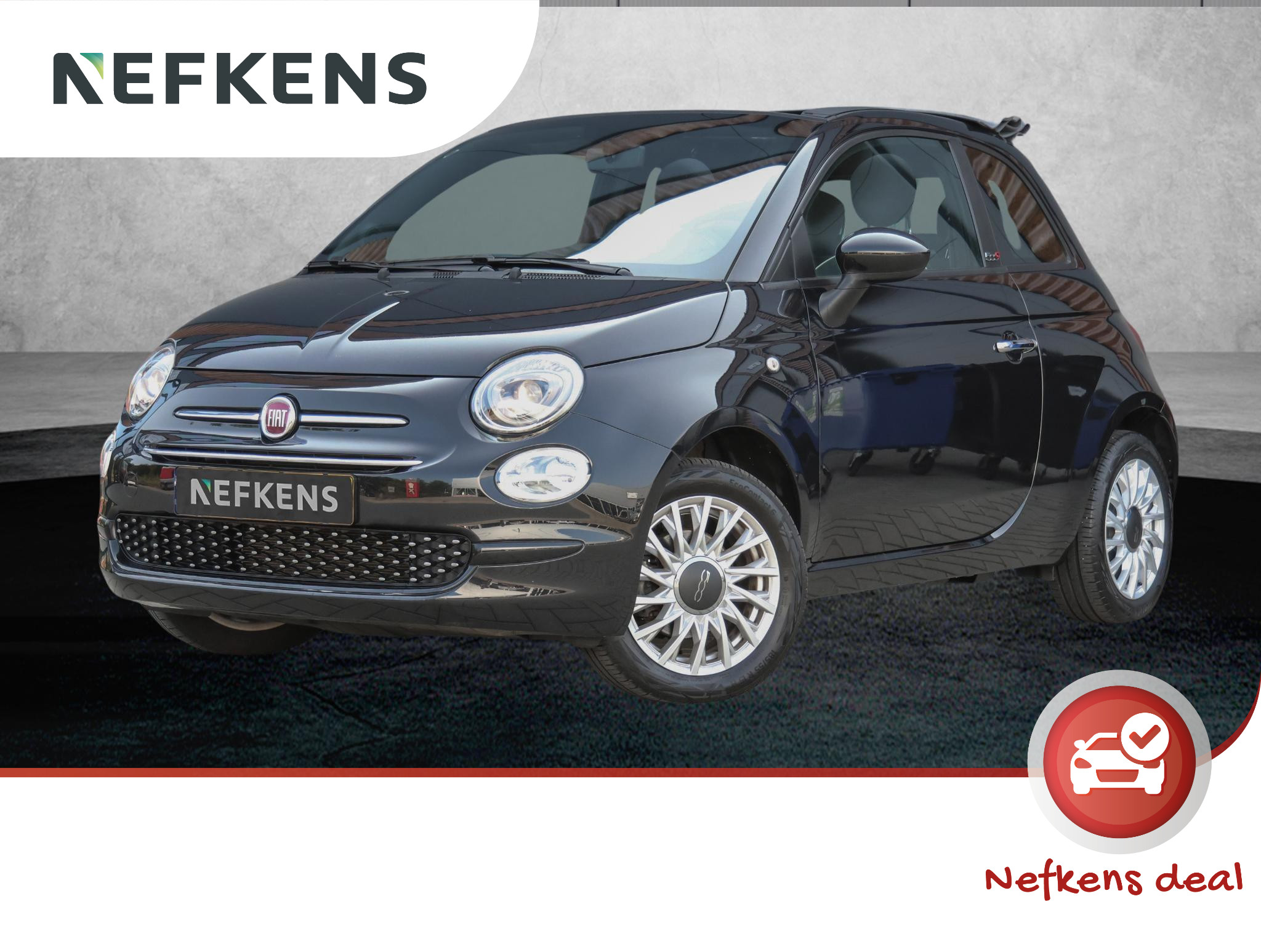 Fiat 500C 69pk Hybrid Launch Edition | 15"LMV | AppleCarPlay/AndroidAuto | CruiseContol | ClimateControl |