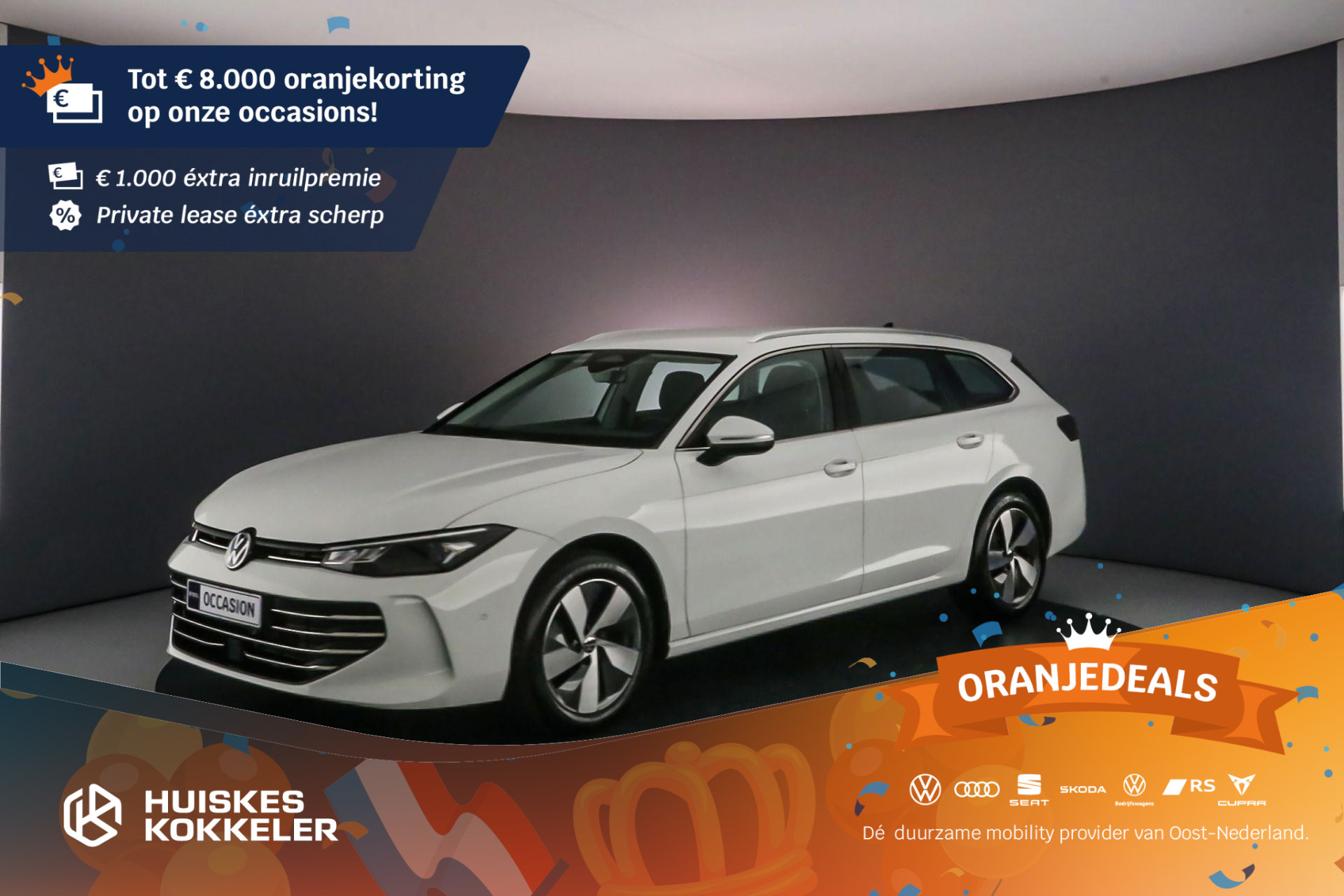 Volkswagen Passat Variant Business 1.5 eTSI 150pk DSG Automaat Trekhaak, Elektrische achterklep, Achteruitrijcamera, Navigatie, Adaptive cruise control, LED verlichting, Stoelverwarming