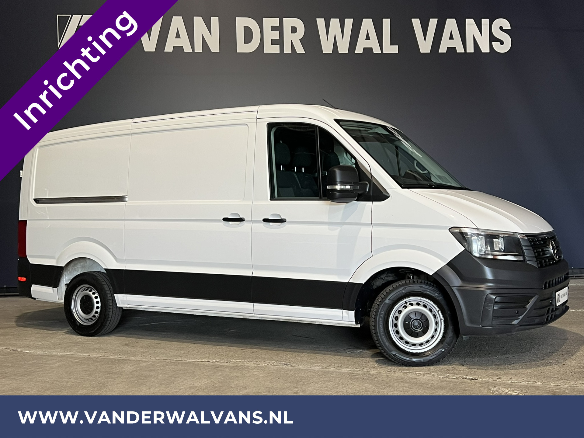 Volkswagen Crafter 2.0 TDI 141pk L3H2 L2H1 Inrichting Euro6 Airco | Camera | Apple Carplay | Android Auto,  3000kg Trekhaak, Parkeersensoren, Bijrijdersbank