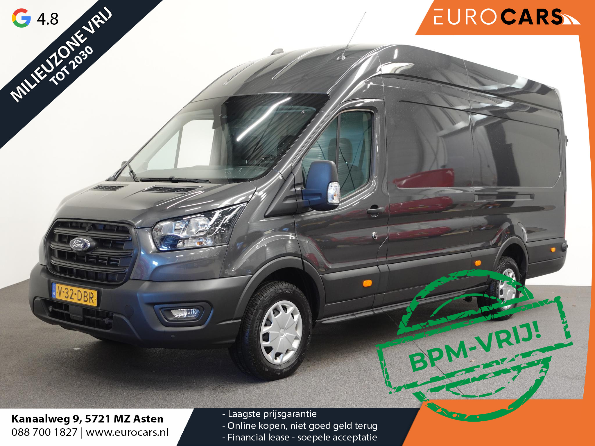 Ford Transit 350 2.0 TDCI 165pk L4H3 Trend Automaat Camera  Trekhaak Cruise control Parkeersensoren