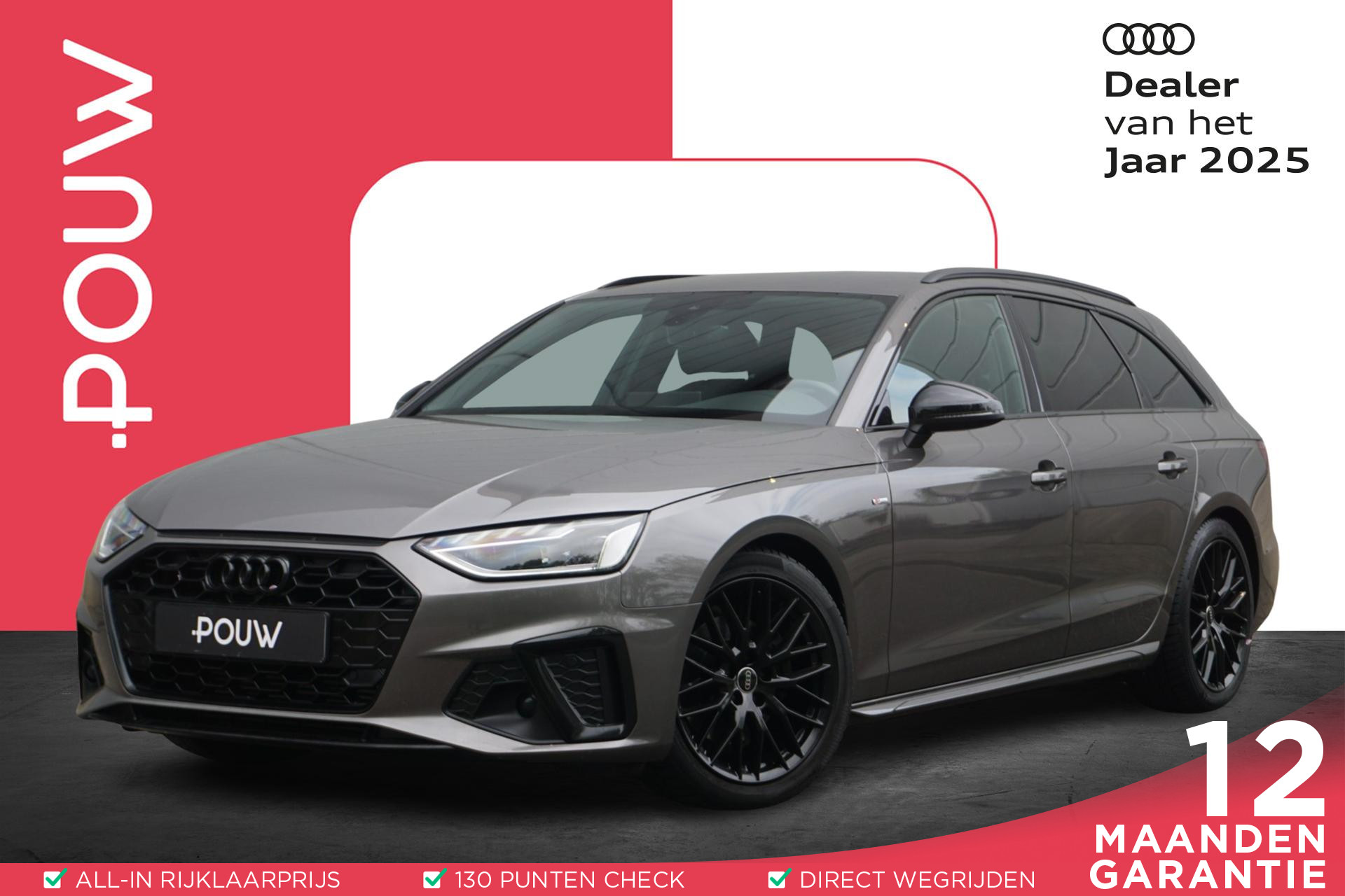 Audi A4 Avant 35 TFSI 150pk MHEV S edition Competition | Optiek Zwart Plus | Sportonderstel | Lichtpakket Ambient Plus