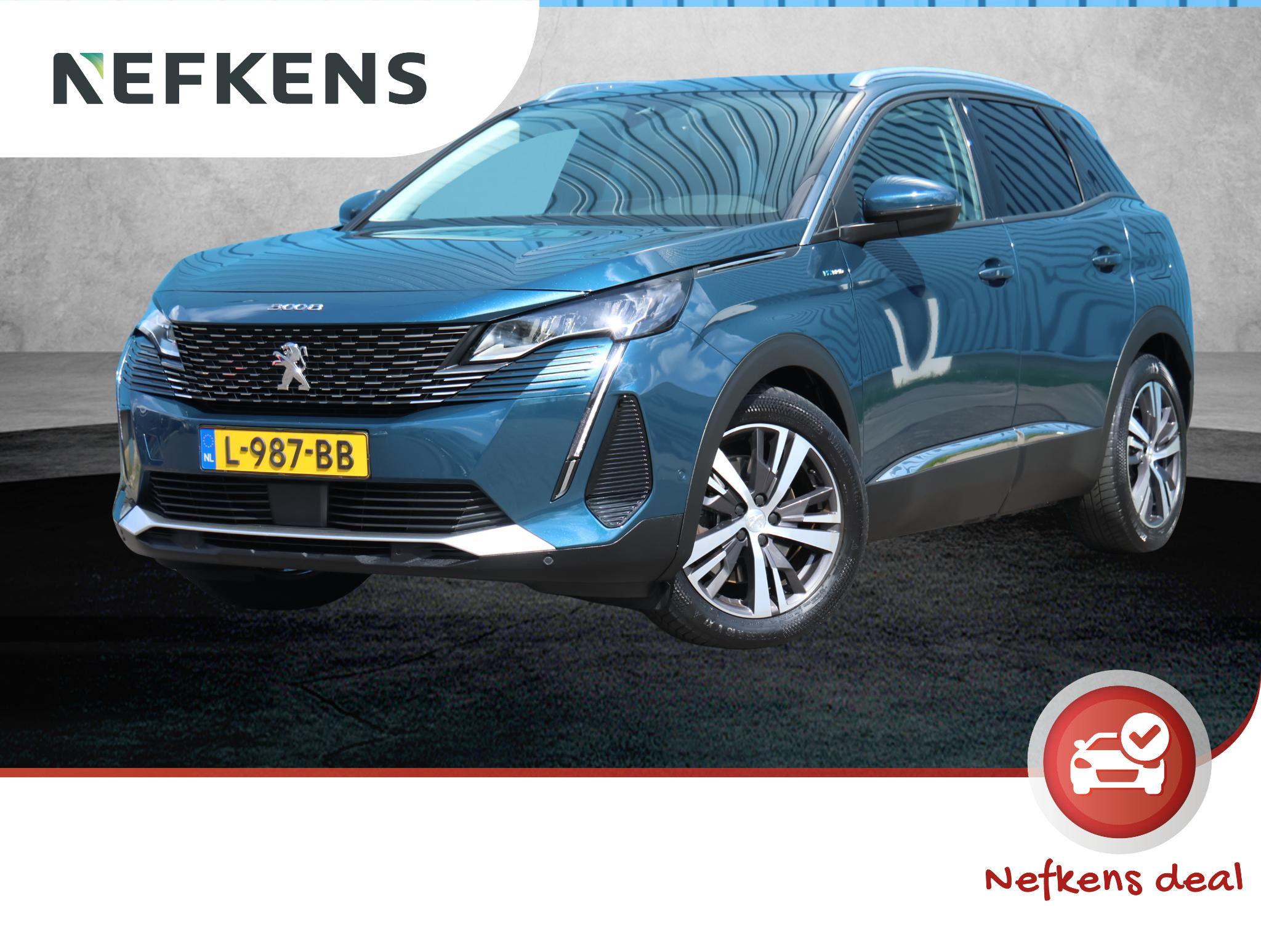 Peugeot 3008 1.6 HYbrid 225PK Blue Lease Allure | Navigatie | Dodehoekdetectie | Camera | 18''LMV | Adaptief Cruise Control | AppleCarPlay/AndroidAuto | Climate Control | AppleCarplay/AndroidAuto |