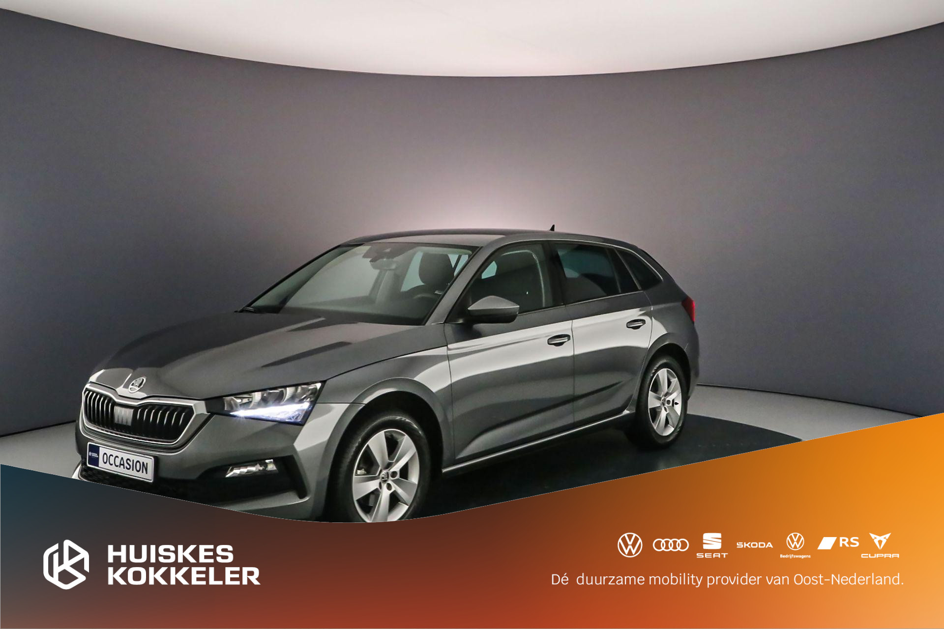 Škoda Scala Ambition 1.0 TSI 110pk Cruise control, Airco, DAB, Radio, Bluetooth, App connect, LED koplampen, Parkeersensor achter