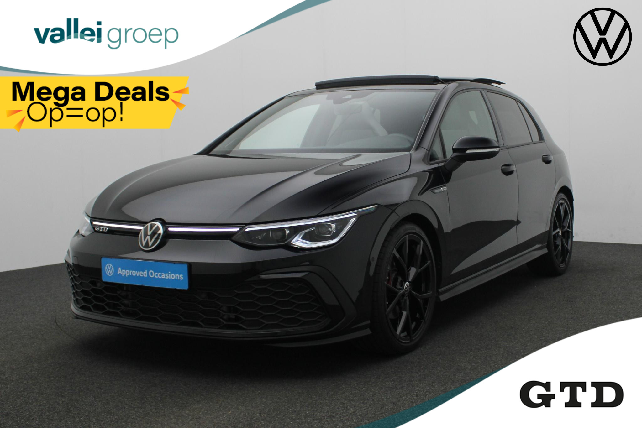 Volkswagen Golf GTD 2.0 TDI 147 kW / 200 pk DSG | Black Style | Pano | Standkachel | 19 inch | IQ Light | Keyless | Navi Discover Pro | Leer | Keyless | Camera