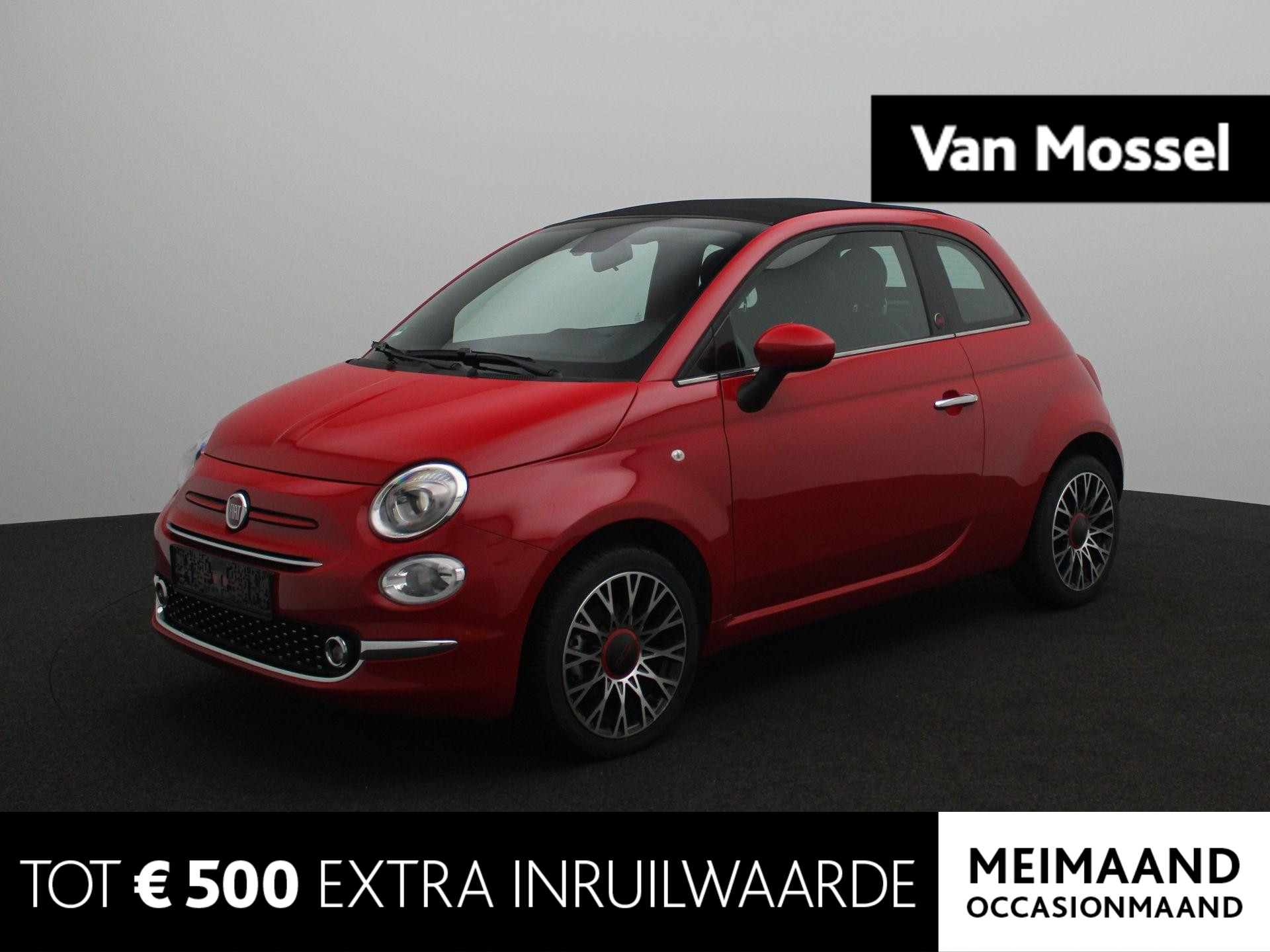 Fiat 500 1.0 Hybrid Red | Navigatie | Climate Control | 16'' LM Velgen | Digitale KM teller | Apple Carplay/Android auto |