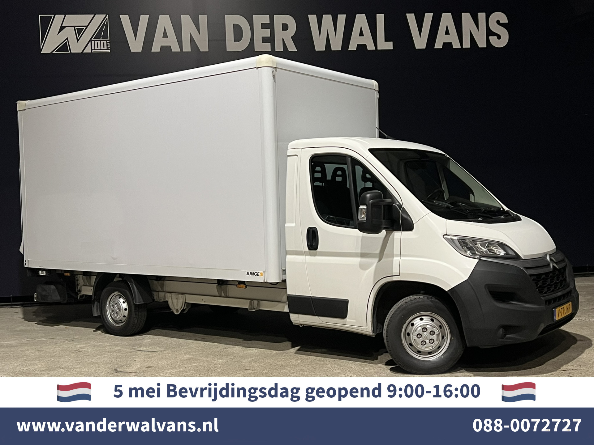 Citroën Jumper 2.2 BlueHDi 141pk Bakwagen Laadklep RIJKLAAR Euro6 Airco | 1075kg laadvermogen Bijrijdersbank