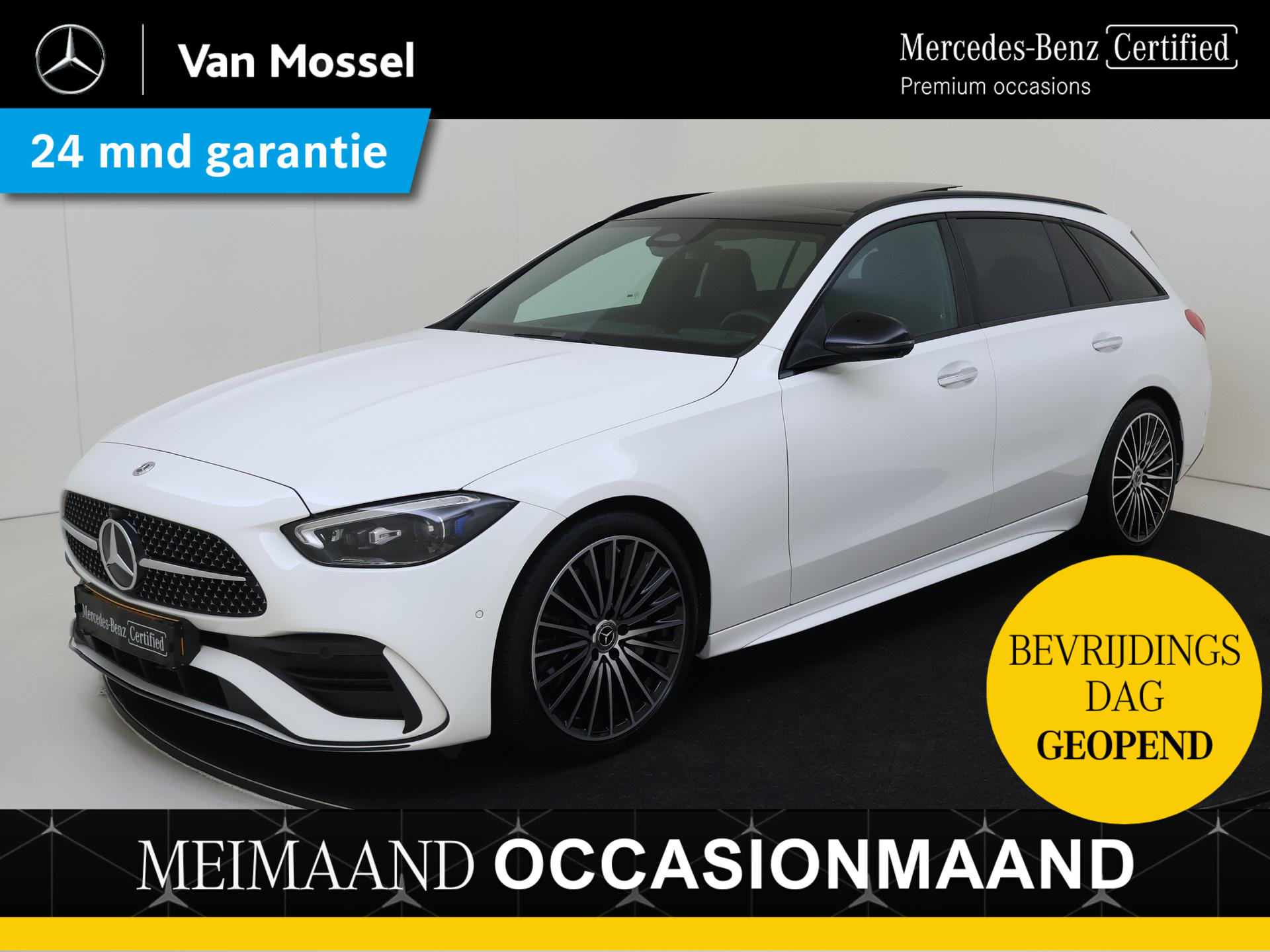Mercedes-Benz C-Klasse Estate 180 AMG Line /Panoramadak /Night pakket /19 Inch /Head-up display