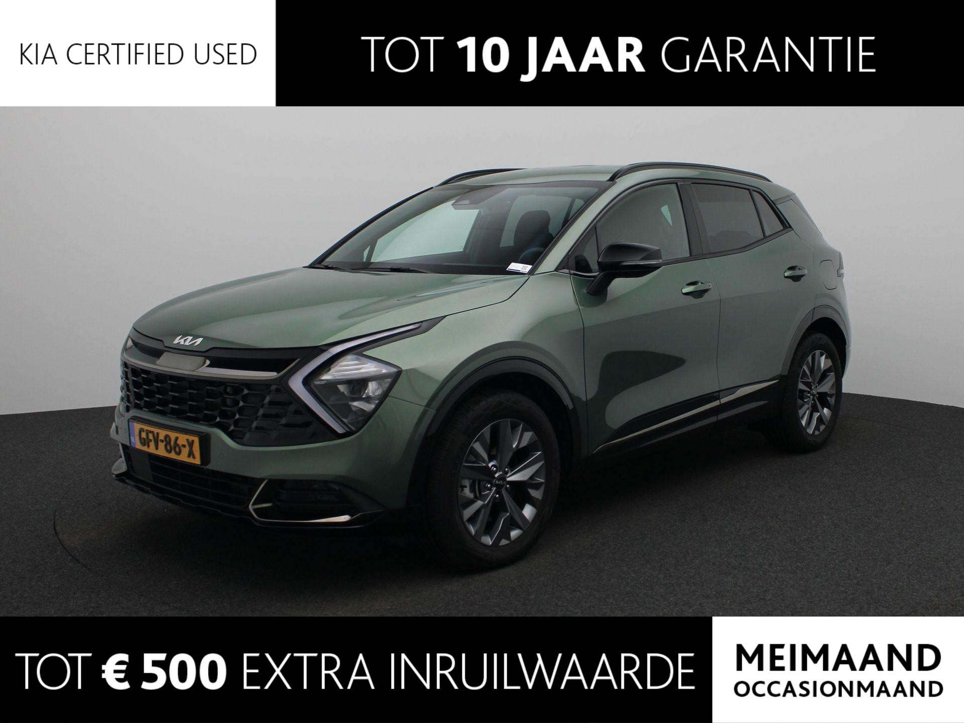 Kia Sportage 1.6 T-GDi Hybrid Dark Edition | LED | Navigatie | Apple Carplay - Android Auto | Stoelverwarming | Stuurverwarming