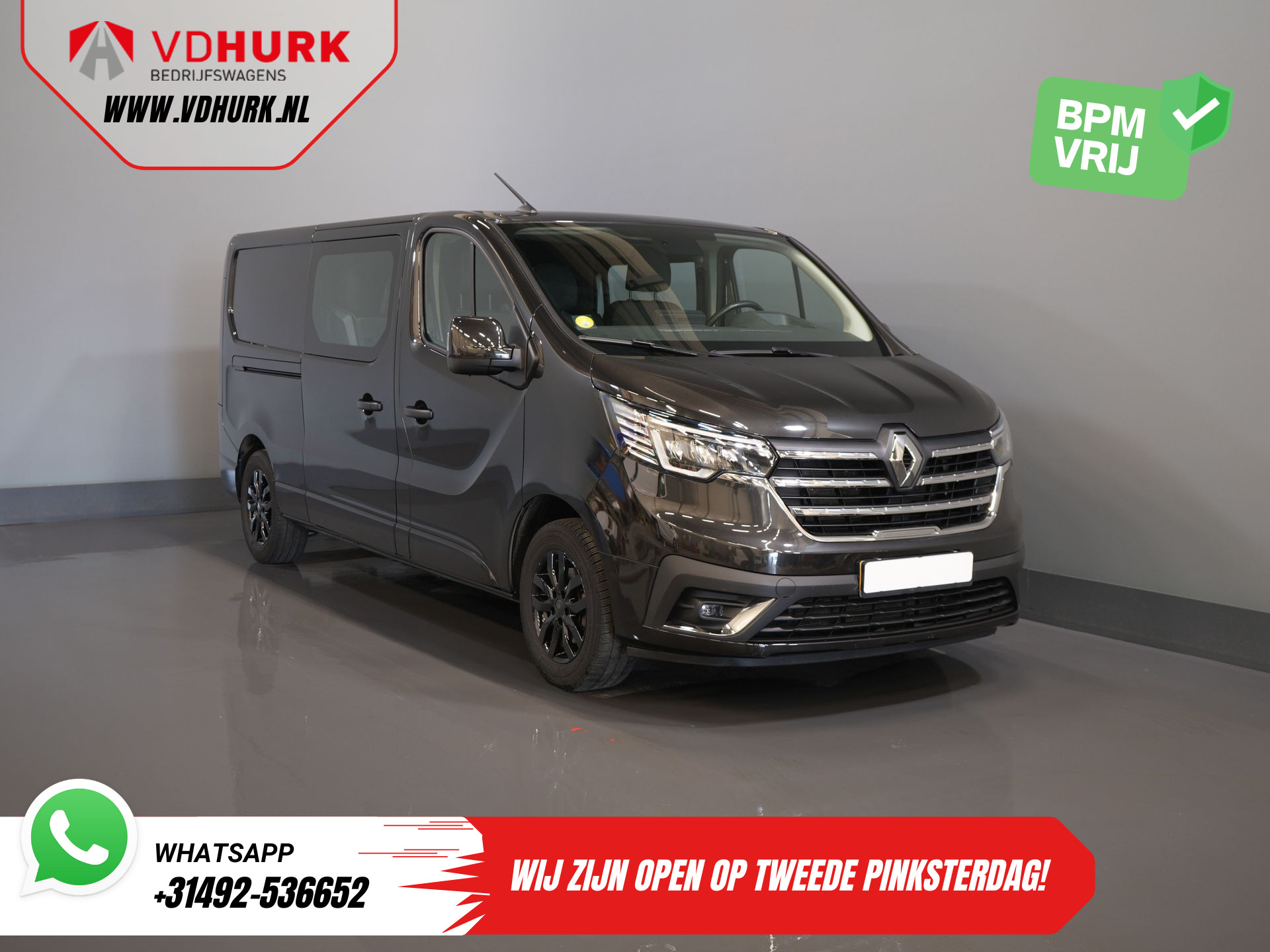 Renault Trafic 2.0 dCi 150 pk Aut. L2 DC Dubbel Cabine BPM VRIJ! LED/ Navi/ Carplay/ Camera/ PDC/ Cruise/ Trekhaak/ Airco