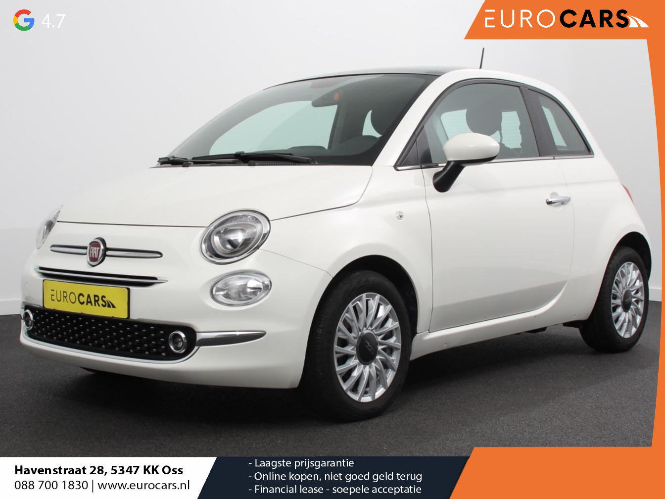 Fiat 500 1.0 Hybrid Dolcevita Panorama dak Control Parkeer Sensoren  Lichtmetalen Velgen Cruise Control