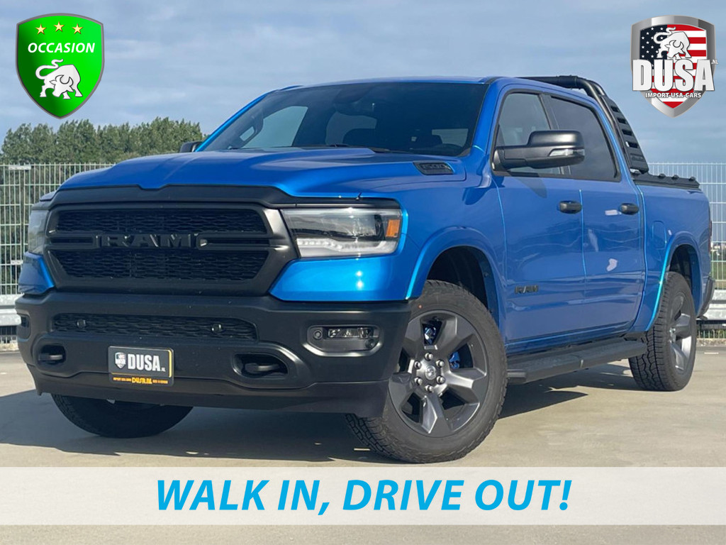 Dodge Ram 1500 | Build To Serve | 5.7 V8 | 4x4 | Crew Cab | HEMI Led | Treeplanken | HYDRO BLUE Nieuw Binnen!